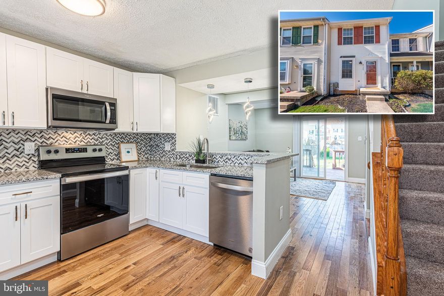 PICTURE PERFECT RENOVATION WITH 3 FINISHED LEVELS!  Features include a spacious living room with sliders to the rear deck, designer kitchen with ss appliances, granite counters, and tile backsplash, Primary bedroom suite with a half bath and a 2nd bedroom with a hall bath, finished basement with a family room or 3rd bedroom and a 2nd full bath, and a large rear yard!  Pack your bags and move right in!