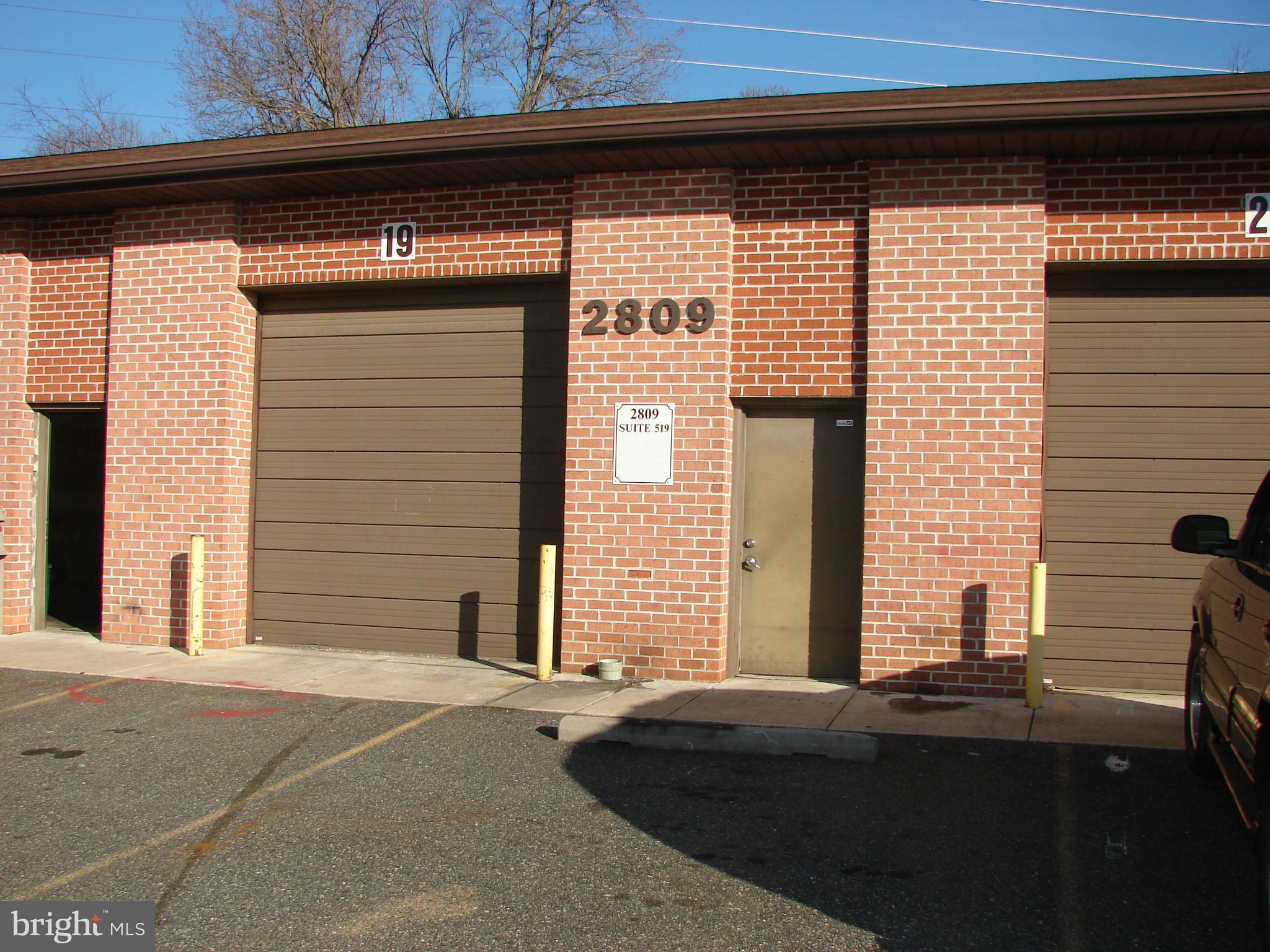 Conditioned w/ Heat & A/C - Class B Industrial/Warehouse Space with drive in capability + office and bathroom. Roll up bay door + front and rear door access. Roll up door - 10 ft high by 8 ft wide. Call for further details