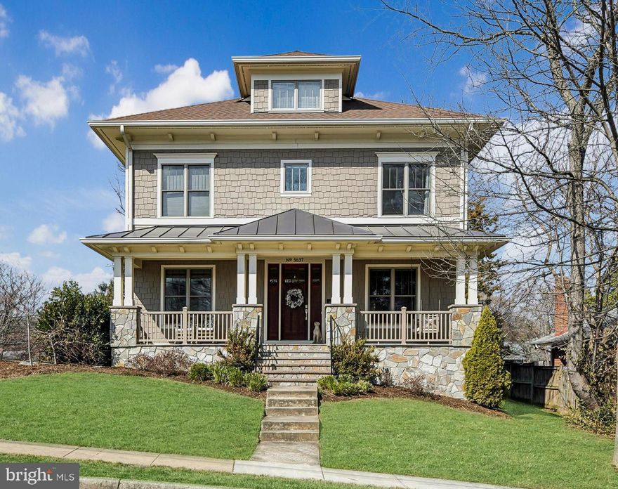 **Offers Due Sunday at 5:00PM**5637 34th St is the kind of home that’s increasingly rare in Arlington because it doesn’t force the usual tradeoffs. You get the 0.25-acre lot, side-load oversized two-car garage, generous square footage, and a practical floor plan all in one package.

The main level is laid out the way buyers actually want to live. A proper marble foyer leads to formal living and dining rooms, while a wide center hall connects the heart of the home: the kitchen, family room, breakfast area, and a home office with a separate entrance. From here you have easy access to the private backyard with a deck, paver patio, and flat yard.

Upstairs are four bedrooms and three bathrooms. Two bedrooms share a Jack-and-Jill bath in a dedicated bedroom wing, while the spacious primary suite includes its own private deck. The laundry room is also located on this level.

Above that is a bright fourth-level retreat with a bedroom, sitting area, built-ins, and a full bathroom—an ideal space for guests, a home office, or a private suite.

The lower level is expansive, featuring an additional bedroom and bathroom, large play areas, and abundant storage.

Crescent Hills is a quiet North Arlington neighborhood known for its tree-lined streets and beautiful single-family homes. It offers a secluded residential feel while still being convenient to everything, with some of the strongest schools in Arlington.