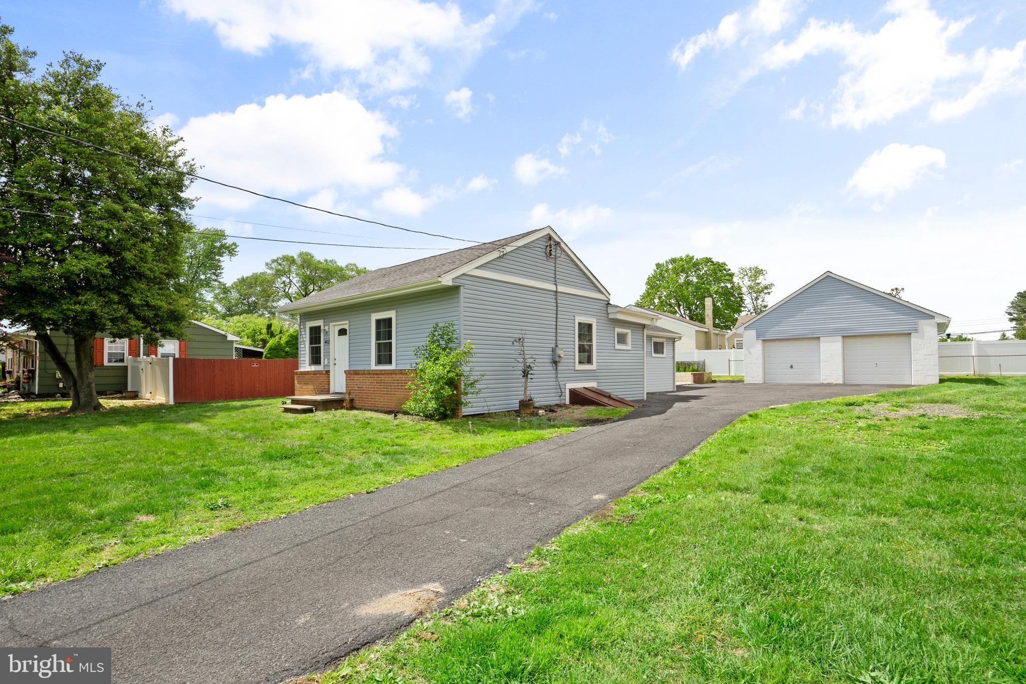 Welcome to this move-in ready 3-bedroom, 2-bathroom single nestled on a quiet street in the highly sought-after Neshaminy School District. This charming, fully renovated ranch-style home features an open floor plan with brand new flooring, fresh neutral paint, and stylish updates throughout. The modern kitchen features newer appliances, white cabinets perfect for cooking, gathering, and everyday living.
Both bathrooms have been tastefully remodeled, and all three bedrooms offer ample space and natural light. But the real showstopper? A rarely offered detached two-car garage—a dream space for car enthusiasts, tinkerers, hobbyists, or anyone in need of extra storage or a private workshop.
Situated close to parks, shopping, and major roadways, this home offers convenience, comfort, and the kind of garage setup that’s hard to find. Don’t miss this unique opportunity!