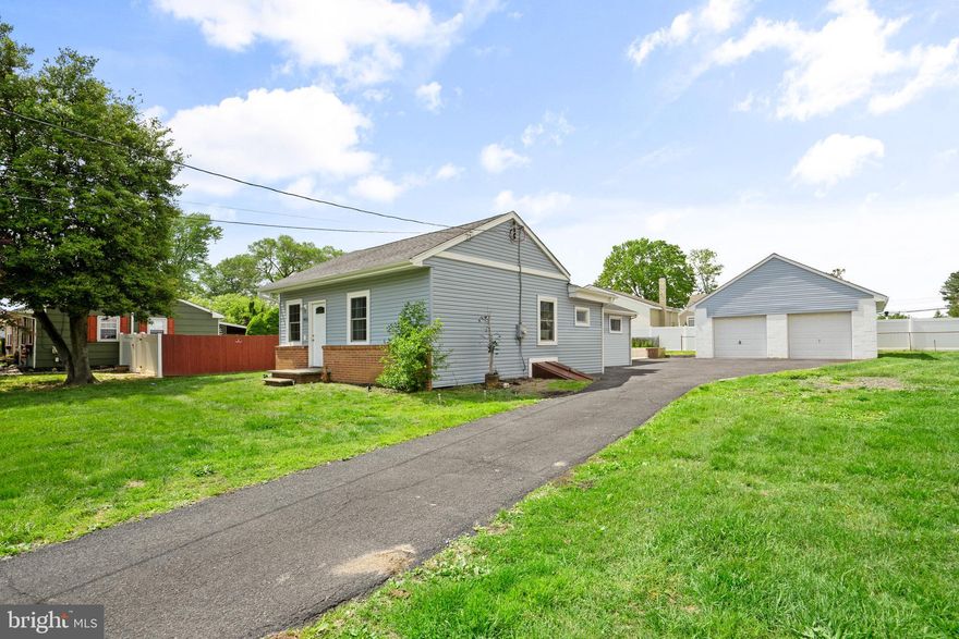 Welcome to this move-in ready 3-bedroom, 2-bathroom single nestled on a quiet street in the highly sought-after Neshaminy School District. This charming, fully renovated ranch-style home features an open floor plan with brand new flooring, fresh neutral paint, and stylish updates throughout. The modern kitchen features newer appliances, white cabinets  perfect for cooking, gathering, and everyday living.
Both bathrooms have been tastefully remodeled, and all three bedrooms offer ample space and natural light. But the real showstopper? A rarely offered detached two-car garage—a dream space for car enthusiasts, tinkerers, hobbyists, or anyone in need of extra storage or a private workshop.
Situated close to parks, shopping, and major roadways, this home offers convenience, comfort, and the kind of garage setup that’s hard to find. Don’t miss this unique opportunity!