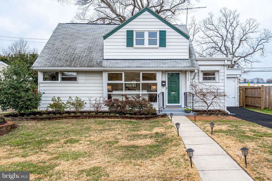 Charming  and cozy Cape Cod in the heart of Bucknell Manor.  This 3 bedroom, 2 full bath home has been thoughtfully upgraded with a remodeled kitchen, an office off the living room with beautiful French doors, recessed lighting, and fresh paint throughout.  A family room addition off the kitchen is not only perfect for bonus living space but also excellent for the flow of entertaining guests.  Backyard is fully fenced and nicely landscaped, easy to maintain with or without a green thumb.   Converted garage has been set up for lovely outdoor screened-porch living.  Gleaming hardwoods on both floors and bright sunlight through the many windows.  A very happy home that is truly move in ready!