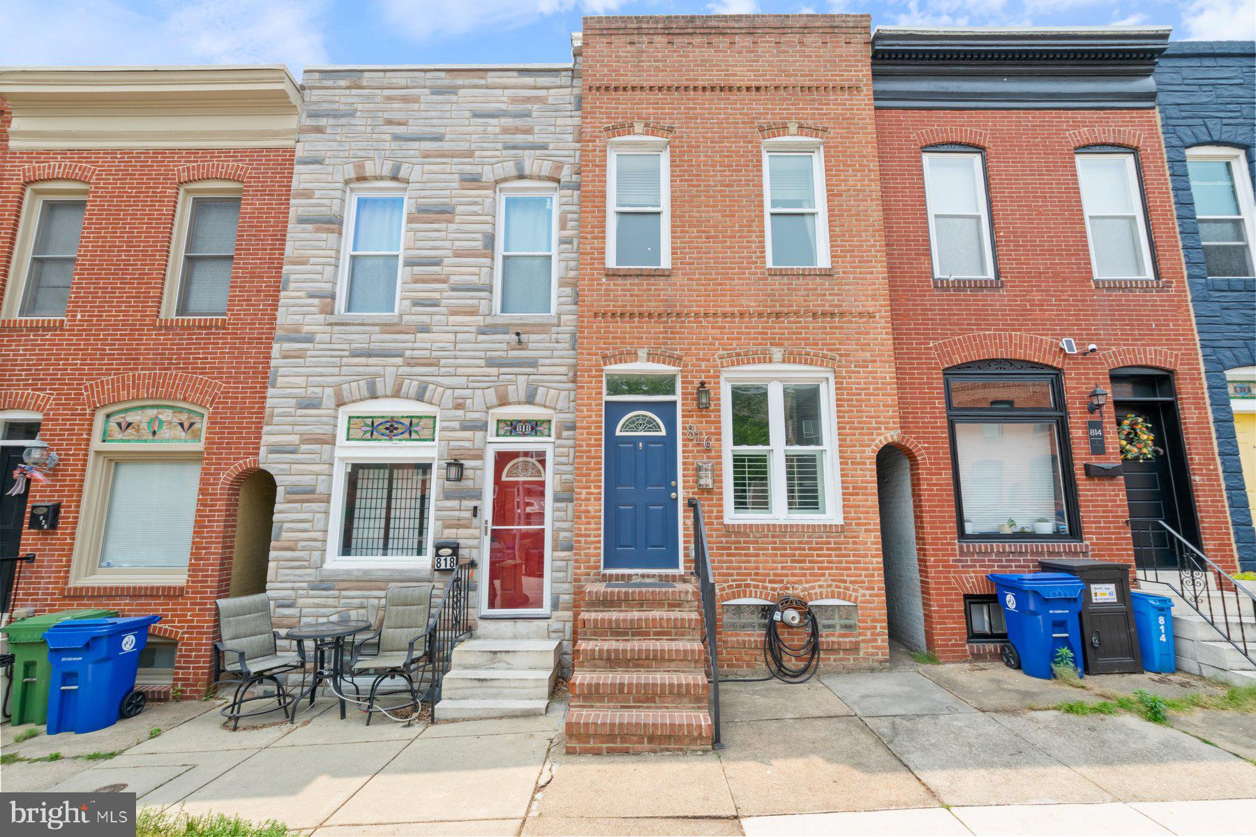 Stunning & Spacious Townhouse with Elegant Upgrades!
This large 3-bedroom, 2.5-bath townhouse offers the perfect blend of comfort and style. Enjoy beautiful hardwood flooring throughout and a stunning two-story exposed brick wall that adds character and charm. The oversized primary suite offers ample space for a sitting area or home office. The second-story deck is perfect for morning coffee or evening relaxation. Located in the heart of Baltimore, making the location convenient for dining, shopping, Johns Hopkins, and commuter routes. A must-see for buyers looking for space, charm, and functionality in one beautiful package!