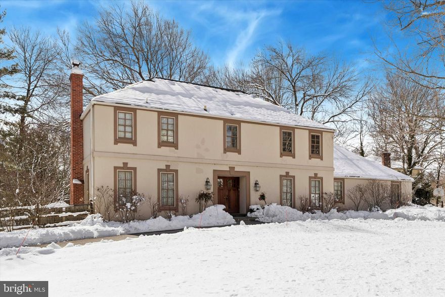 Welcome to 736 Woodleave Road. Situated on over an acre along a picturesque cul-de-sac in the heart of Northside Bryn Mawr, this beautifully appointed residence offers generous living space, thoughtful design, and timeless appeal. Upon entering, a gracious Foyer sets the tone, featuring a generous coat closet and stylish Powder Room. Just beyond, the formal Living Room is anchored by a classic wood-burning fireplace and includes French doors that open to a rear flagstone terrace, overlooking the beautiful backyard. The formal Dining Room, enhanced by detailed moldings, flows seamlessly into the Kitchen. Thoughtfully designed with abundant custom cabinetry, the Kitchen has substantial counter space, an oversized island, and a sunlit Breakfast Room ideal for both casual mornings and elevated entertaining. The Breakfast Room is wrapped in a wall of windows and provides direct access to the covered flagstone patio, creating a seamless indoor-outdoor lifestyle. Just off the Kitchen, a warm and inviting Den with wood-burning fireplace and custom built-ins offers the perfect retreat. A functional Mudroom and Laundry Room provide access to the attached two-car garage, completing the main level. Upstairs, the Primary Suite serves as a private sanctuary, highlighted by a spacious walk-in closet and a spa-inspired bath with double sinks, a soaking tub, and a glass-enclosed shower. Three additional Bedrooms, two with en-suite Baths, along with an updated Full Hall Bath, provide comfort and flexibility. The third floor offers versatile space ideal for an Office, Fitness Studio, or additional flex space. The expansive lower level, complete with a Full Bath, offers endless possibilities for recreation, guest accommodations, or extended living. 736 Woodleave Road offers a special opportunity to own a distinctive home in one of the Main Line’s most desirable neighborhoods and award-winning school districts.
