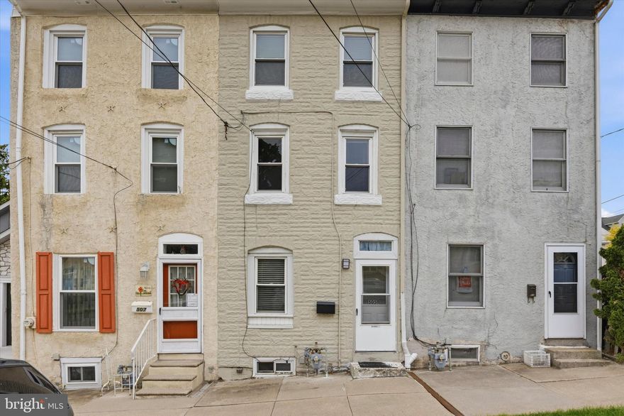 Opportunity is knockin' in Conshohocken!  Whether you're looking to add an investment property to your portfolio or buy your first home, instead of renting, this is the one you've been waiting for.  Featuring three levels of living space with an option to make some minor modifications to the third floor if you need a 3rd bedroom. This home underwent a significant renovation in 2011 and has been loved and cared for by the same family since 1980.  The main level features the living room, a dining room, powder room, galley style kitchen with plenty of cabinets for storage and workspace, laundry/mudroom, and access out to the fenced in back yard.  On the second floor there is a bedroom in the front, and an oversized bathroom with full linen closet in the back.  The second bedroom is on the third floor. This space was previously two separate bedrooms (one bedroom to each side of the staircase).  With very little work, you could convert it back to 2 separate bedrooms, but as it sits, it's a huge space with plenty of natural light.  The unfinished basement offers some additional storage space. The home has central air, gas heating, gas hot water, and newer electrical and plumbing systems, all part of the 2011 renovation.  Come visit 505 Spring Mill Ave and buy your slice of Conshohocken today!