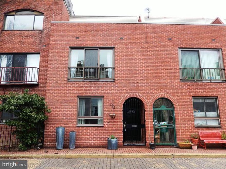 Great opportunity to own this beautiful 3-story home in the Heart of Queen Village. Gated Courtyard with your own deeded parking spot, makes it super convenient! This sunny home will greet you with large formal living room with built ins, gas fireplace, & sliders to private patio. Newer kitchen featuring loads of beautiful 42' cabinets, granite counter-top, tile floor & back splash,& stainless steel appliances perfect for the cook in the house!  Overlooks your dining room, making it perfect for entertaining. Main level powder room. First floor features oak flooring, crown molding and 9    ceilings!! Second floor features two generous sized bedrooms with an updated adjoining bathroom w/granite counter top, & a convenient laundry area. Third floor w/two additional bedrooms and updated hall bath. Sliders out to a new deck.  Full unfinished basement with loads of storage and high ceilings. Freshly painted throughout  and move in ready! Walk to restaurants, shops and Meredith Elem School. Don't delay!!