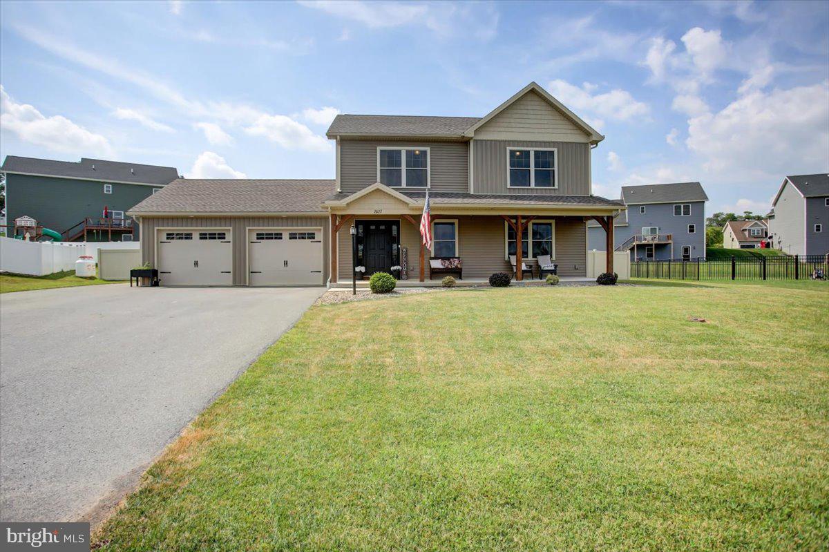 Like new and move-in ready! Motivated sellers due to relocation .
This home was built in 2019 and looks even better than the day it was completed. Sitting on an a larger than most .35 acre lot with an oversized garage and extended driveway parking, there’s plenty of space inside and out.
Upstairs, the primary suite features a beautiful built-in desk, walk-in closet, and private bath. Two additional bedrooms and a full bath are conveniently located at the top of the stairs. The kitchen is upgraded with granite countertops, a spacious peninsula, and solid wood cabinets. A cozy gas fireplace warms the inviting living room on chilly days.
The basement is fully finished and could be used as a 4th bedroom. Includes a bonus room perfect for hobbies or crafts, plus a large utility room with ample storage and shelving. The fully fenced backyard offers great privacy and a safe space for pets or children to play. Back yard includes a play set with slide and a covered sandbox.
Southwood Crossings is adding a great walking path and play area. HOA is only $25 per year.
A must see. Don't let this one slip away!