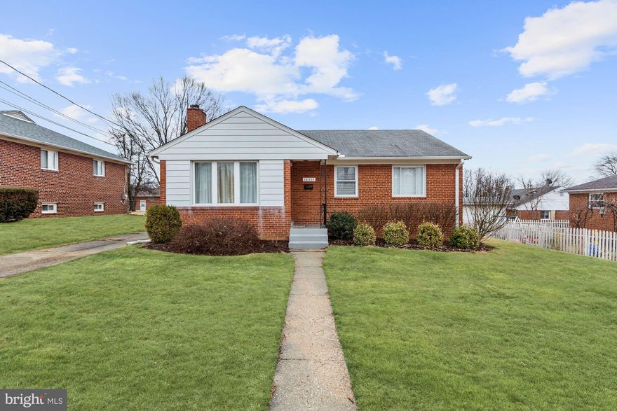 Renovated all brick rambler on fantastic flat lot close to transportation, schools and shopping.  Terrific as an investment property or a home for a lifetime! Renovated Kitchen w/stainless steel appliances, granite counters open to Dining Rm; Big Master Br w/2 add'l BRs up & renov hall bath; great, walk-out lower lvl w/huge rec room, BR & Full Bath. Off street parking!  A MUST see!!