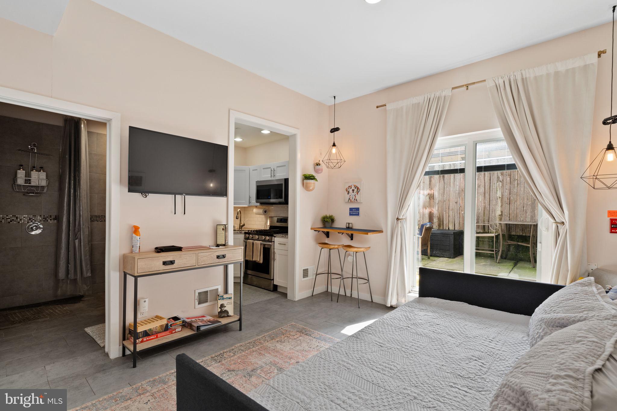 An incredible deal in Fishtown! This might be the nicest studio ever! It comes furnished and has its own backyard! Newer building (2017) very modern, stainless appliances, beautiful bathroom with walk in shower. The unit is on the first floor of the building. Let's talk about the location!!! You are blocks from all the good Fishtown stuff! One block from the Girard Stop of the L. Close to Frankford Hall, Bottle Bar, Suraya, Johnny Brenda's, La colombe, plus many more. All within walking distance of the unit! Unit will allow smoking outside only. Don't miss out on this one! Now with Laundry!