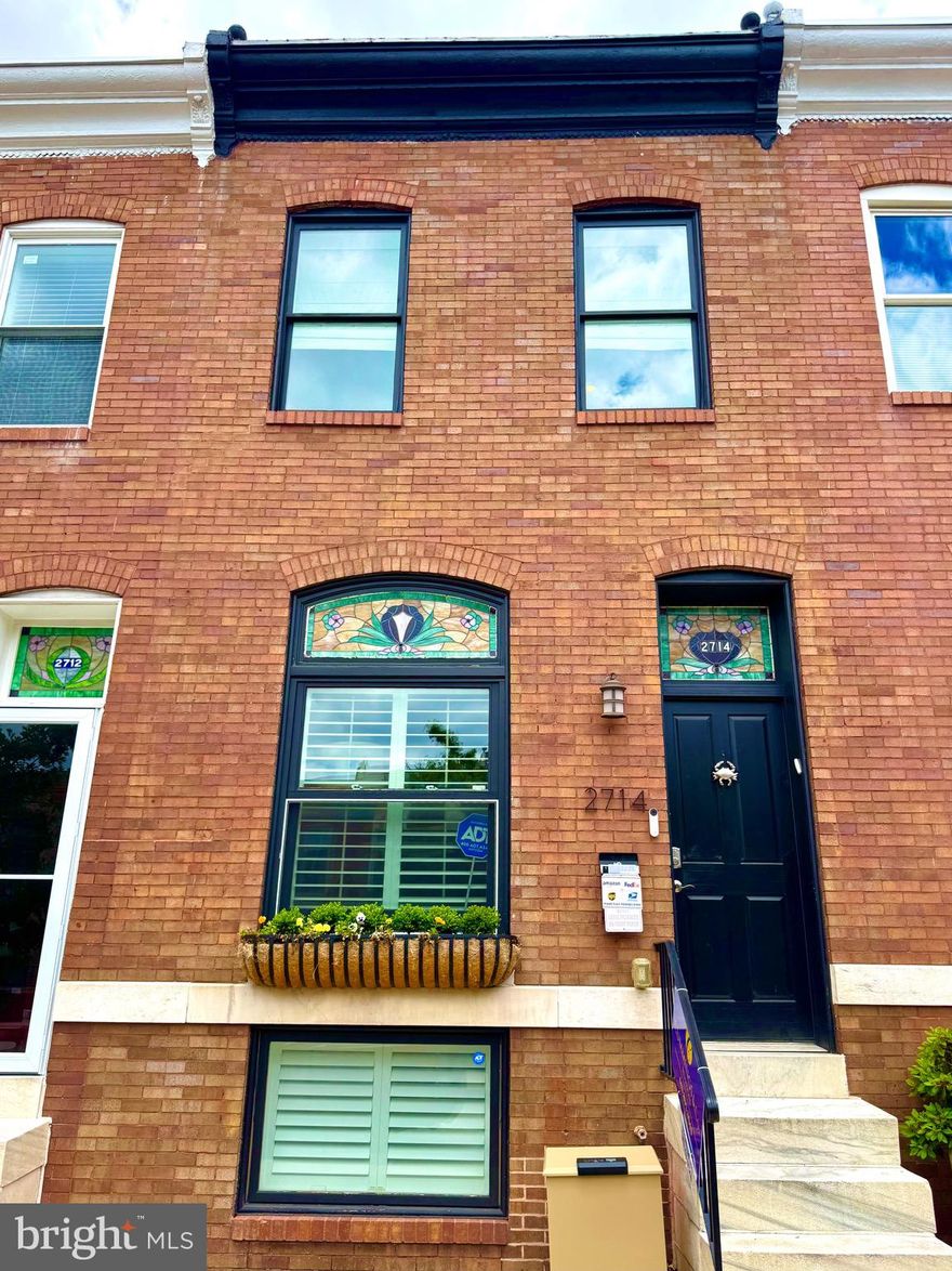 Modern City Living in the Heart of Canton. 

This sleek, stylish rowhome checks every box —just 4 blocks from the waterfront & 2 blocks to Patterson Park  this house is packed with features that make city life easy, elevated, and effortless.


Step into a spacious living room with elegant coffered ceilings, setting the tone for the refined design throughout. The bright, open layout features distressed hardwood floors, exposed brick, and a kitchen that’s as functional as it is beautiful — with white cabinetry, white quartz countertops, stainless steel appliances, a vented exhaust hood over the oven, and a pot filler for extra convenience.
You’ll also find a main level powder room and a coat closet — a thoughtful touch for everyday functionality and entertaining.

Upstairs, discover two spacious bedrooms and two full baths, including a luxurious owner's suite with a double vanity and a walk-in shower featuring a sleek glass enclosure and rainfall showerhead for a spa-like experience.
Downstairs offers even more flexibility — a third bedroom, full bath, and a bonus room ideal for a home office, gym, or guest lounge.

Top it all off with a rooftop deck with skyline views, a private parking pad, and 2 years remaining on a CHAP tax credit — saving you thousands.

Just steps from Canton Square, the Waterfront Promenade, Johns Hopkins Hospital and some of Baltimore’s best restaurants, with easy access to I-83 and I-95.

Live smart. Live stylish. Live Canton.
