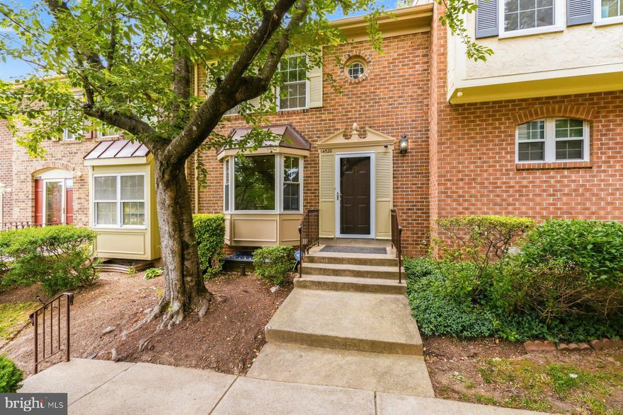 Welcome to 14520 Banquo Ter, a beautifully designed townhome offering both comfort and convenience. This spacious home features 4 bedrooms and 3.5 bathrooms, providing plenty of room for everyday living and entertaining. As you step inside, you’ll be greeted by gleaming hardwood floors that extend through the main living areas, creating a warm and inviting atmosphere. Big sun filled windows provide incredible natural light. Renovated front kitchen with stainless appliances and granite counters. Upstairs features a primary suite and two additional spacious bedrooms and hall bath, all with fresh carpet and paint. Fully finished walkout basement with family room featuring a woodburning fireplace, 4th bedroom and full bath. Great fenced backyard and patio. Great location close to the ICC, shopping and dining. Fabulous community with pool, basketball and tennis courts and lots of green space. Set up a showing today!