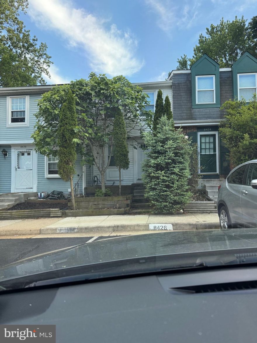 Top two floors of townhome with Main entrance, separate kitchen, separate laundry, one parking spot and two bedrooms. Move in ready. Upstairs completely separate unit. Basement tenant has Walk in from back of the house down the stairs to  private basement apartment. The deck is shared space perfect for grilling. So top two floors only. Great location. Short or long term rentals. Pets welcome with pet deposit. Access to pool.