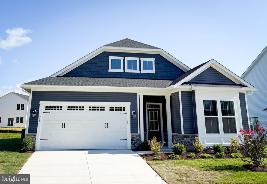 Brande New Single Level Matisse is now Ready for Move In at Lakeside at Trappe! This home is highlighted by impressive 10-foot ceilings throughout.  
The kitchen is designed with white and grey cabinets, Carrara Morro quartz countertops, a gourmet stainless steel appliance package and opens to the family room and dining area which leads to the  rear screened porch.
The primary suite offers a private retreat with dual walk-in closets and a deluxe primary en suite bathroom featuring a soaking tub. The opposite wing houses two secondary bedrooms and a full bathroom. A well-appointed laundry room with a sink, conveniently located off the two-car garage, also functions as a practical mudroom.
Located in Lakeside at Trappe, a vibrant lakeside community with a plethora of amenities and ideally located on Maryland's Eastern Shore. Lakeside at Trappe is a private retreat to live, work, and play all in one place.  Community currently offers a pool, bathhouse with fitness room, ping pong, corn hole, Bark park, playground and racquet sports courts . An immersive lakeside experience also in the works!
Ask about special financing opportunities and closing costs!