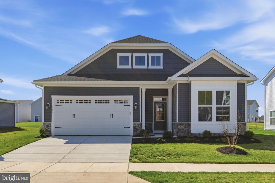 Brande New Single Level Matisse is now Ready for Move In at Lakeside at Trappe! This home is highlighted by impressive 10-foot ceilings throughout.  
The kitchen is designed with white and grey cabinets, Carrara Morro quartz countertops, a gourmet stainless steel appliance package and opens to the family room and dining area which leads to the  rear screened porch.
The primary suite offers a private retreat with dual walk-in closets and a deluxe primary en suite bathroom featuring a soaking tub. The opposite wing houses two secondary bedrooms and a full bathroom. A well-appointed laundry room with a sink, conveniently located off the two-car garage, also functions as a practical mudroom.
Located in Lakeside at Trappe, a vibrant lakeside community with a plethora of amenities and ideally located on Maryland's Eastern Shore. Lakeside at Trappe is a private retreat to live, work, and play all in one place.  Community currently offers a pool, bathhouse with fitness room, ping pong, corn hole, Bark park, playground and racquet sports courts . An immersive lakeside experience also in the works!
Ask about special financing opportunities and closing costs!
