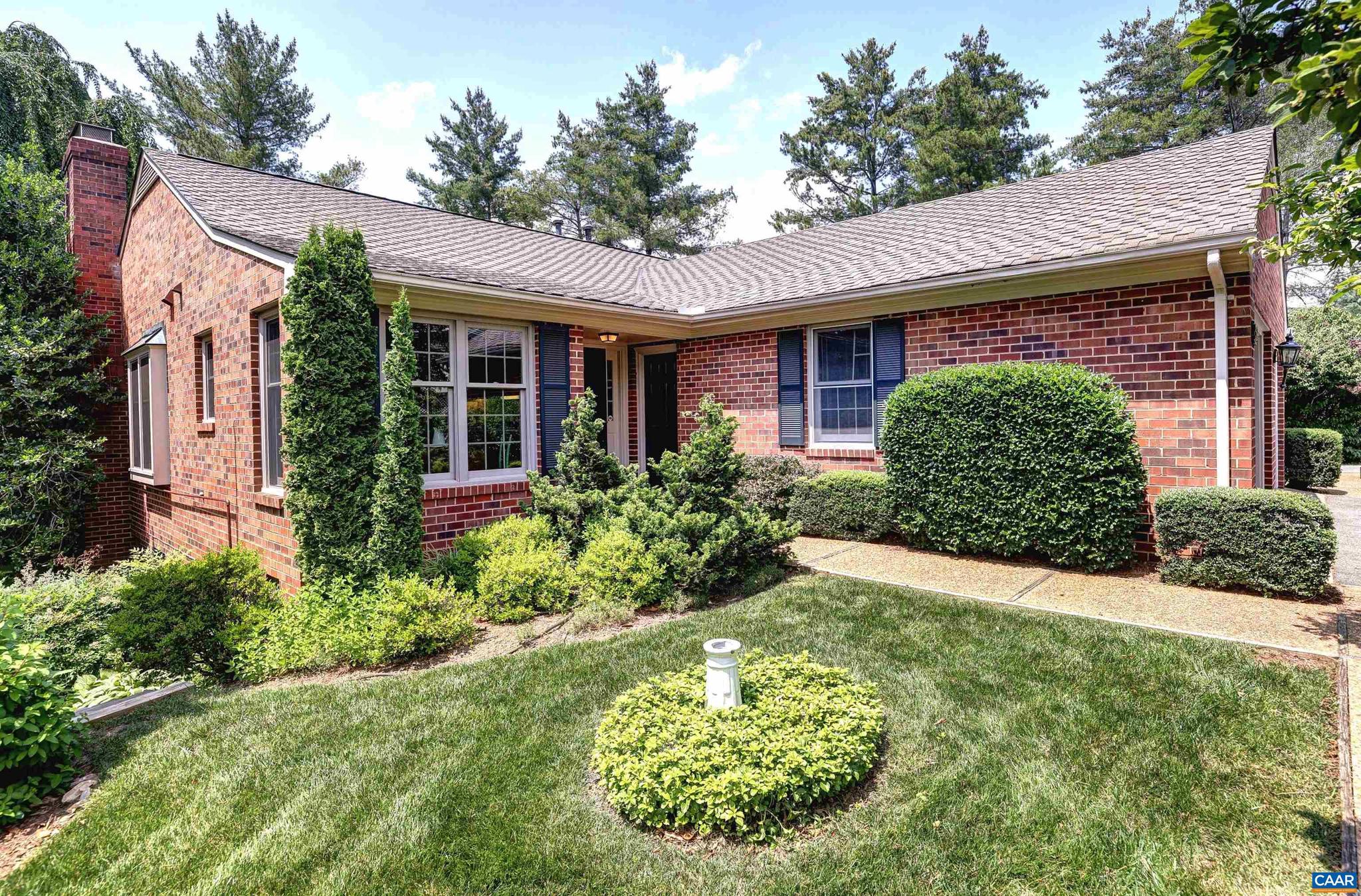 EDNAM - Carefree Living in Beautiful Ednam! Discover easy, low-maintenance living in this charming two-bedroom home located in the sought-after Ednam community. Perfectly positioned just a short stroll from the Boar?s Head Inn, Sports Club, Spa, Birdwood Golf Course, and scenic trails, you'll also enjoy quick access to Farmington, UVA campus, UVA Medical Center, and Sentara Medical Facilities. The main level welcomes you with a bright entry foyer, a cozy living room featuring a fireplace and large windows, a dining area ideal for entertaining, eat-in kitchen and a spacious primary suite with a full bath and walk-in closet. Downstairs, the walk-out lower level opens onto a terrace and offers exceptional flexibility with a second bedroom, a generous family room with a second fireplace, an office/study, and a utility room. An attached one-car garage adds to the convenience. Enjoy peace of mind with HOA services that include yard maintenance, trash and recycling pickup, plus snow removal.,Granite Counter,Wood Cabinets,Fireplace in Family Room,Fireplace in Living Room