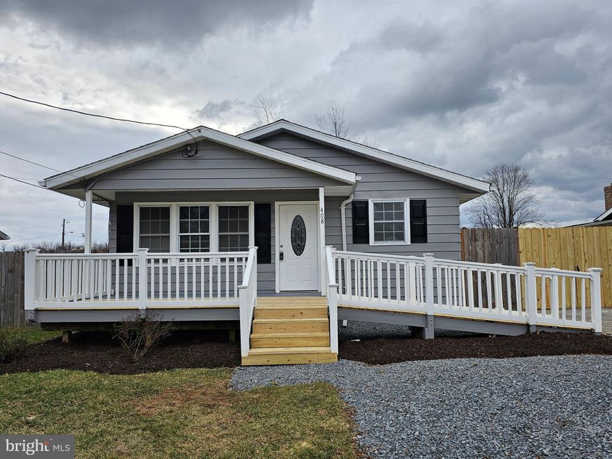 Brand new fresh rental listing ready for its next tenant! This home features three bedrooms and one full bath completely remodeled inside and out top to bottom! This rancher has all one level living with a handicap accessible ramp. Completely remodeled inside featuring tile and LVP flooring for durability, a completely remodeled kitchen with single well large sink and glass tile backsplash. The bathroom has been remodeled as well featuring a stone countertop that matches the kitchen. With brand new light grey and white paint as well as upgraded LED lighting everything is light and bright. Outside the newly refinished front porch / deck is a great sitting area for those quiet evenings. The six foot privacy fence contains a nice sized flat backyard with large shed for storage. The driveway also has new gravel and has been extended past the gate opening for additional parking spaces. Located just three minutes from Fairfax Crossing and the intersection of route 9 this home is a perfect location for dining, shopping or commuting. Come see this one today it will not last long! NO pets allowed and minimum twelve month lease required, first month and security deposit due at lease signing.