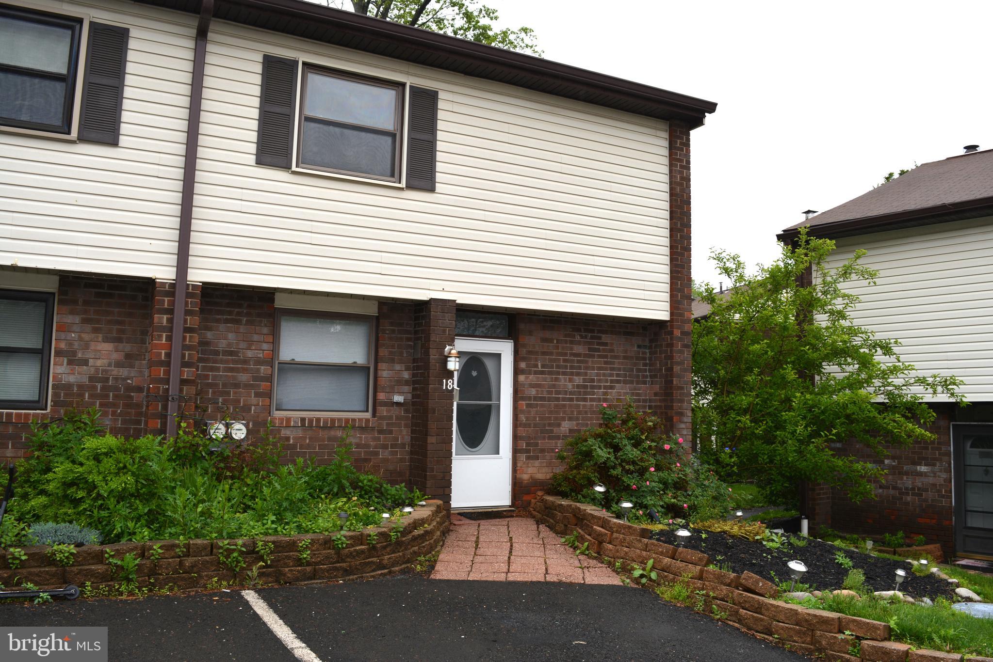 Immediately available 3 bedroom 1 1/2 bath townhome in the heart of Hatboro. Freshly painted this spacious end unit is move in ready. The first-floor features and entry foyer with coat closet and powder room, a galley kitchen with plenty of cabinets and countertop space and stainless-steel appliances, a dining room area, a huge family room with brick, wood burning fireplace and French doors to the rear patio and common yard area. The second floor boasts brand new carpeting up the steps, in the hallway and in all of the bedrooms, tons of closet space including a walk-in hall closet that could even be used as a small office and a spacious full hall bath with tile floor and large storage vanity and full-size washer and dryer. All of this with the convenience of the association taking care of the yard maintenance and snow removal and with water, trash and 2 assigned parking spaces included with the rent. A short walk to the shops and restaurants of downtown Hatboro, and not far from the SEPTA Train station and main roads (611, PA Turnpike, etc.). First, Last and one month's security required to move in. $50 per adult application fee.