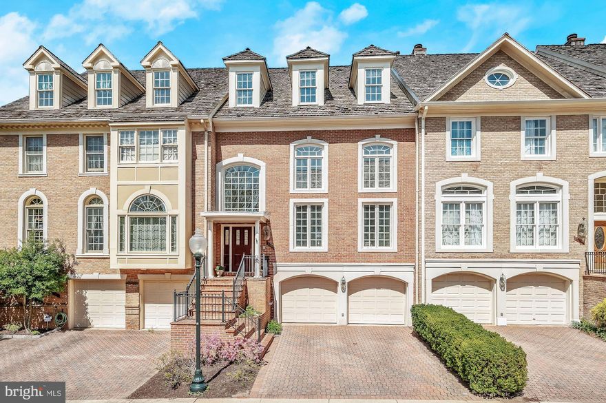 Fantastic, light filled, ELEVATOR equipped, four level Potomac Crest townhome quietly sited in the middle of the coveted Potomac Crest neighborhood.  Over 4,000 SF to accommodate all your needs!  Gorgeous, bright formal rooms including a dramatic Living Room with a two story ceiling and two sided marble fireplace, a separate formal Dining Room with a Butler's Pantry for entertaining and storage.  Big Kitchen with Center Island/Bar open to a spacious Family Room with a brick fireplace and access to the rear deck.  The 2nd level encompasses the entire Primary Suite with a Primary Sitting area, Primary Bedroom and large full bathroom with a stall shower and soaking tub, double vanities.  The Upper Level offers privacy  for your family or guests with two additional, generously proportioned bedrooms, a full bathroom and a hobby room or storage room.   The Lower Level offers a Recreation Room with another fireplace, French doors to the patio/rear yard and access to the 2 car garage and the elevator.  Enjoy hardwood flooring on the main level with crown molding, Palladian windows & more.  The front exterior is finished with a paver driveway; the rear exterior offers a private patio and room for a small garden/lawn.  Simple, low maintenance living allowing for aging in place is all offered here.  All this and a dynamite location with easy access to the Grosvenor Metro; the newly upgraded Cabin John Shopping Center with banks, groceries, restaurants and so much more;  Cabin John Park and Cabin John dog park as well as Westfield Montgomery Mall, I-270 and I-495, the Beltway.  Come see this exceptional offering today!  You won't regret it!!   Churchill School Cluster