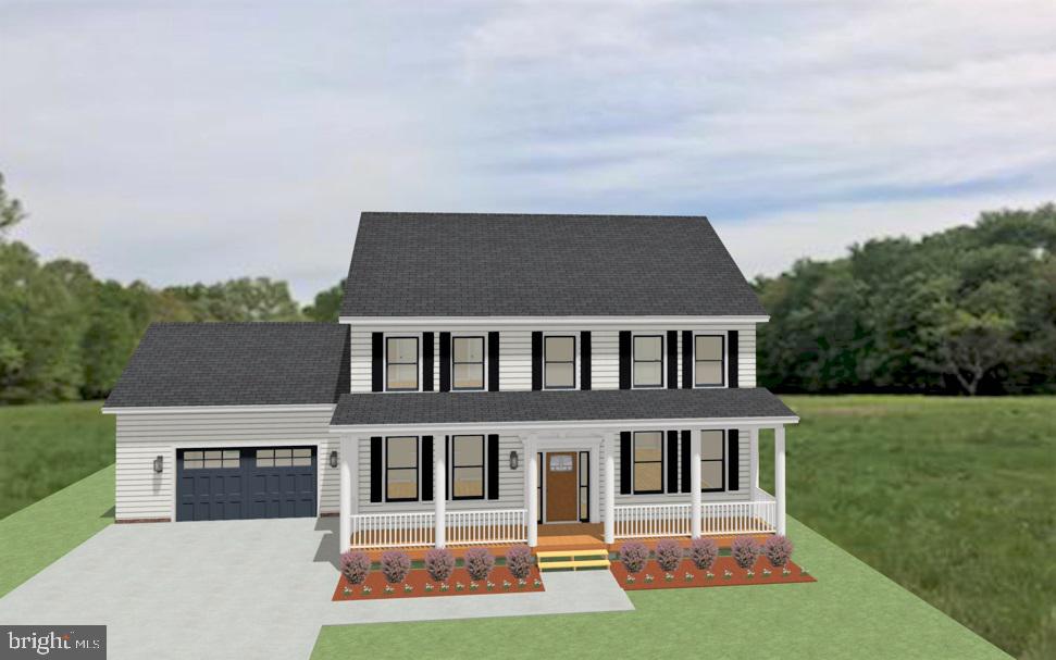 To Be Built-Spacious Colonial on 25 acres!!! Enough space for your pool or workshop. 2400+ sqft home with a 2 car garage (3 car garage option). Open floor plan with living room, formal dining room, large great room, half bathroom, and gourmet kitchen on the main level. Upstairs has 3 bedrooms, 2 full baths, and laundry room. Primary suite includes gorgeous private bathroom and large walk in closet. Unfinished basement with options to finish with additional bedroom or office, full bath room, and recreation room if desired. Kitchen comes standard with stainless steel appliances, granite counter-tops, and 4x8 prep island. Choose from our 3 home finishing color story selections of cabinets, lighting, flooring, and bathroom vanities or completely customize it and individualize your new home!