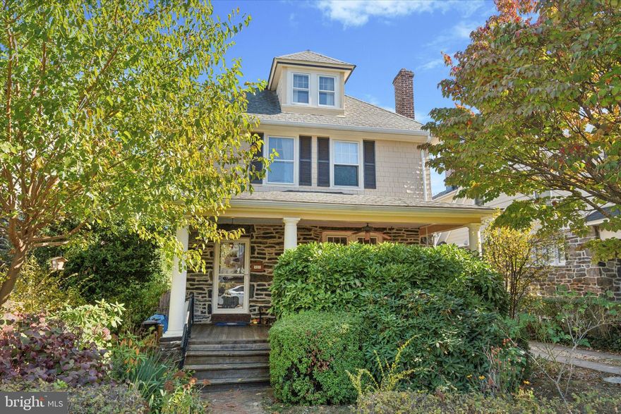 Welcome to your dream home, a beautiful single detached home located in the heart of Narberth blending classic charm with modern functionality. Step into a spacious living room where a cozy wood-burning fireplace awaits, perfect for warming up cold winter evenings. Beyond the living room, the large formal dining area features a French door opening to a bonus room, ideal as a sunlit office or creative space. The thoughtfully designed kitchen includes a gas stove and ample counter space to accommodate all your culinary needs. A convenient mud/laundry room just off the kitchen offers a half bath and easy access to the backyard. With ample windows throughout the main level, natural light enters every room, creating a warm and welcoming feel. Upstairs a large primary bedroom includes another bonus room currently used as a second office. You will find two more bedrooms and a full bathroom before heading upstairs to the junior suite. This floor offers a bedroom, another bonus room, and a full bathroom, making it a great space for guests, teens, in-laws, and anything else you might need extra space for. Outside, enjoy a cozy, low-maintenance backyard ideal for gatherings, featuring a fire pit for year-round enjoyment. An extended three-car driveway leads to a private garage, offering ample parking. 

Located within the desirable Lower Merion School District and a short walk to Narberth’s vibrant downtown, this home grants convenient access to boutique shopping, dining, and a train station with easy connections to Center City Philadelphia. Suburban Square and the best of Lower Merion are also close by.
Don’t miss the chance to call this spacious character-filled home in Narberth your own—schedule your private tour today!