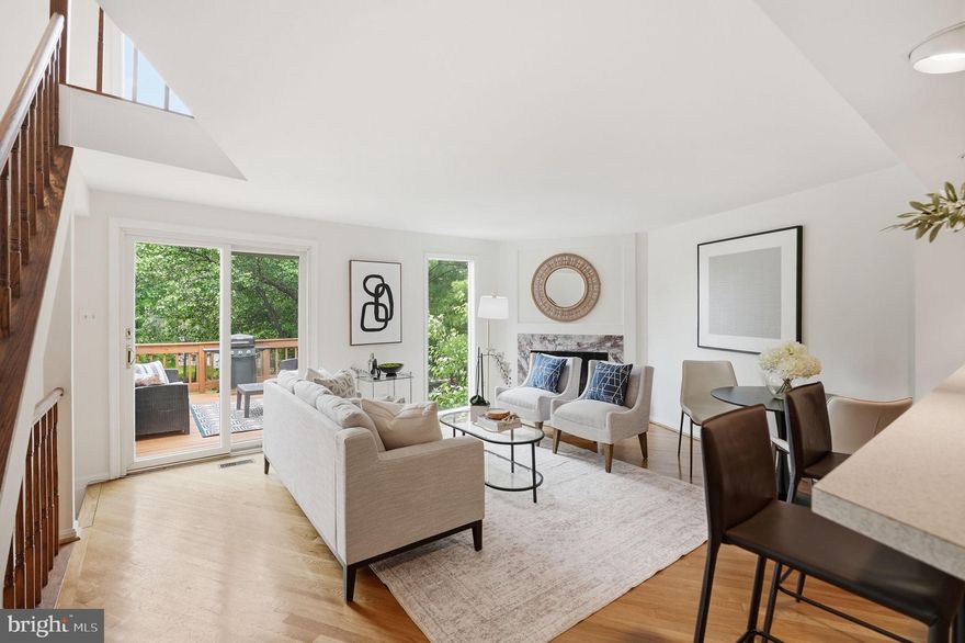 Welcome to this charming 2-bedroom, 2.5-bath townhome in Reston’s sought-after Whisperhill Cluster! This home features hardwood floors on the main level, some new stainless steel appliances, a newly tiled shower in the primary bath, new sliding door to expansive deck, and brand-new carpet upstairs and down the stairs, luxury vinyl plank wood flooring in lower level, and fresh paint throughout in timeless Benjamin Moore White Dove. Cozy up by one of two wood-burning fireplaces with elegant marble mantles, or enjoy the spacious bedrooms complete with huge walk-in closets. There are two separate ways to enjoy the outdoors, from your back deck or outside on your lower level stone patio. With several new appliances, stylish updates, and an unbeatable location close to Reston’s shops, trails, and commuter options, this move-in-ready home is the perfect blend of comfort and convenience.

Major system upgrades a buyer will love: newer washer & dryer, H20 heater 2021, HVAC system w/in the last 10 years, and newer windows. 

Beyond the front door, the location is a dream: just a short stroll to Reston’s brand-new Whole Foods and a neighborhood convenience staple, Trader Joe’s, with a bus stop only one block away. All of Reston’s amazing amenities like pools, tennis courts, walking trails, and the Towne Center are close at hand, and commuting into closer-in suburbs or DC is a breeze.

Oaktree Court itself is one of the most picturesque streets in the Whisperhill neighborhood—brimming with charm, pride of ownership, and a welcoming feel. This is the perfect blend of convenience, comfort, and character. One assigned parking space conveys, but there is ample unmarked guest parking. With little inventory available under $500,000 in this location, you’ll want to schedule your tour today, these homes rarely hit the market and move quickly!