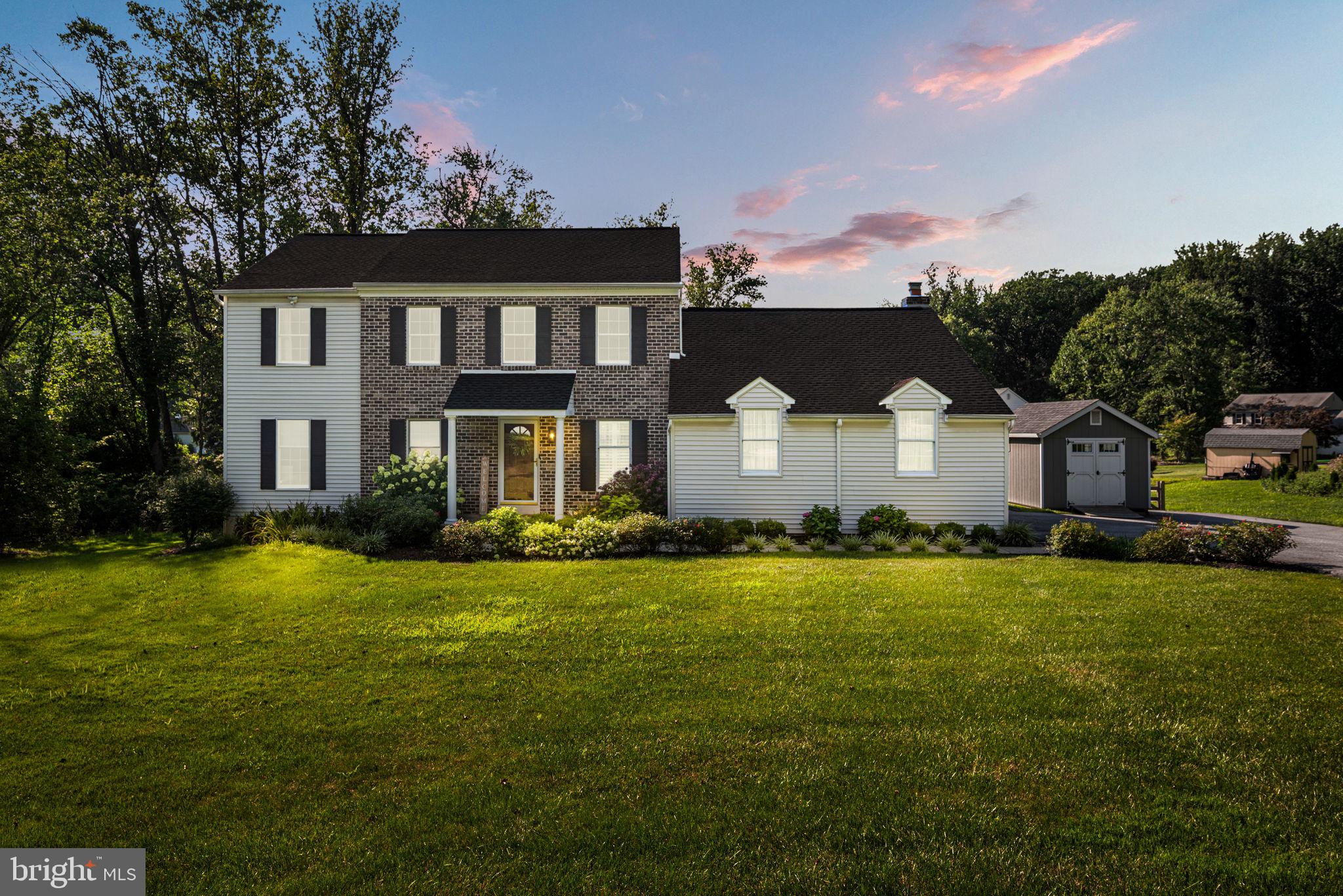 Welcome to 116 Timber Spring Lane in the Award-Winning Downingtown School District!
Picture-perfect colonial tucked away on a quiet, low-traffic, no-outlet street. This beautifully updated home offers the ideal blend of comfort, style, and functionality. From the moment you arrive, the inviting front porch sets the tone for the warm and welcoming interior. Step inside to a bright living room that seamlessly connects to the formal dining area—perfect for everyday living and entertaining.
The spacious kitchen is a true highlight, featuring rich granite countertops, a wraparound breakfast bar, ample cabinetry, and sleek modern appliances. It opens to a sunny breakfast room with views of the lush, private backyard, framed by mature trees. Just off the kitchen, you'll find a bright and airy family room with two skylights, hardwood floors, and a gas fireplace with classic brick surround—ideal for relaxing or hosting guests. Step outside to the newer elevated deck for easy indoor-outdoor living.
Upstairs, the generous owner’s suite boasts a walk-in closet and a beautifully updated bath with a glass shower and dual vanity. Three additional bedrooms offer plush carpeting, ample closet space, and peaceful views, along with a stylish hall bath. The second floor also includes a large unfinished room over the garage—perfect for conversion into a fifth bedroom, great room, or home office.
The full basement provides an abundance of storage space. Lot size is nearly 3/4 acre and home has Public water and Public sewer.
Enjoy outdoor living in the fully fenced backyard—perfect for pets and play—with a shed for garden tools and additional storage. Notable upgrades include a large driveway with ample parking, a newer sliding glass patio door, fresh paint, updated fixtures throughout, and more.
Located in the highly desirable Downingtown School District, this move-in-ready gem has everything you’ve been looking for. Don’t miss your chance—schedule your tour today!
This is an ideal commuter location just minutes to Route 202, Route 100, PA turnpike, Chester Springs, Exton and all of the shopping, Restaurants, and train station.