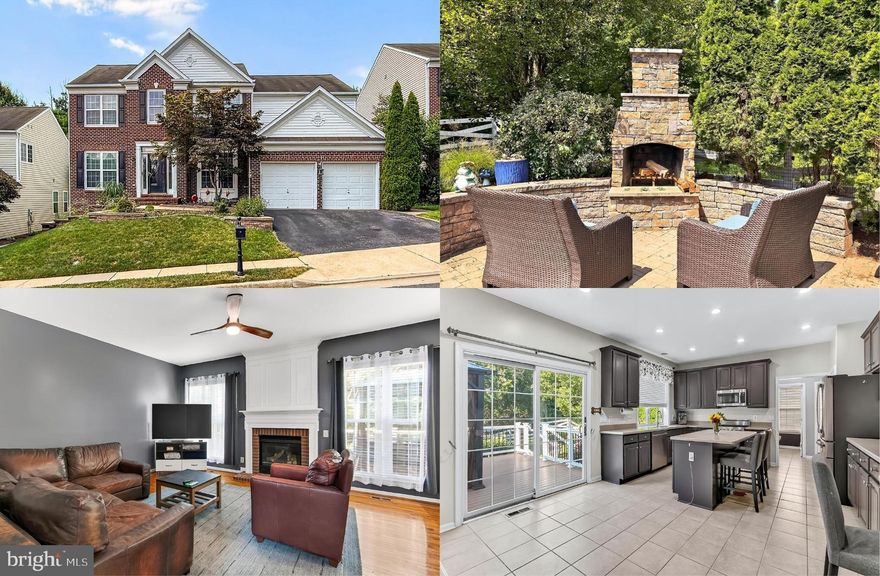 Discover this stunning 4-bedroom, 3.5-bath brick-front Colonial, crafted by award-winning Pulte Homes, nestled in the vibrant and amenity-rich Laurel Hill community of Lorton. Surrounded by mature trees and thoughtfully designed green spaces, with an in-ground sprinkler system, this home combines elegance, comfort, and functionality—ideal for modern living and entertaining. Step into a grand two-story foyer, flanked by a stylish formal dining room and a living room/home office, setting the tone for the open, light-filled layout. The expansive family room features a cozy gas fireplace and flows seamlessly into a beautifully updated kitchen equipped with stainless steel appliances, including a Viking gas range and Bosch dishwasher, upgraded 42” cabinetry, a large center island, and a built-in workstation. Glass doors lead to a private outdoor oasis featuring a low-maintenance composite deck with pergola, stairs to a fully fenced backyard, surrounded by majestic trees, and a custom stone patio complete with a built-in firepit—perfect for gatherings or peaceful evenings under the stars. Conveniently located off the two-car garage is a mudroom area with pantry, laundry, and a powder room. Upstairs, the luxurious primary suite boasts a deep tray ceiling, dual walk-in closets, and a spa-inspired en-suite bath with dual granite topped vanities, heated floor, soaking tub, and separate shower. Three additional bedrooms and a updated full bath complete the upper level. The fully finished walk-out lower level offers incredible flexibility with a large multi-area rec room, a separate den (ideal as a fifth bedroom or guest space), an additional full bath, and an oversized storage/utility room—perfect for a home gym, creative studio, or additional living space. Laurel Hill residents enjoy access to a community pool, swim team, tennis and pickleball courts, playgrounds, trails, and a clubhouse. Laurel Hill Elementary is located within the neighborhood, and South County Middle and High Schools are just across the street. With close proximity to Fort Belvoir, the Pentagon, and Quantico, plus easy access to I-95, Route 1, Route 123, Route 286, the Lorton VRE, and the Franconia-Springfield Metro, commuting is a breeze. Nearby attractions include Laurel Hill Golf Club, local parks, and a wide range of dining and shopping options. This exceptional home offers the perfect blend of style, space, and convenience—welcome to life at Laurel Hill.