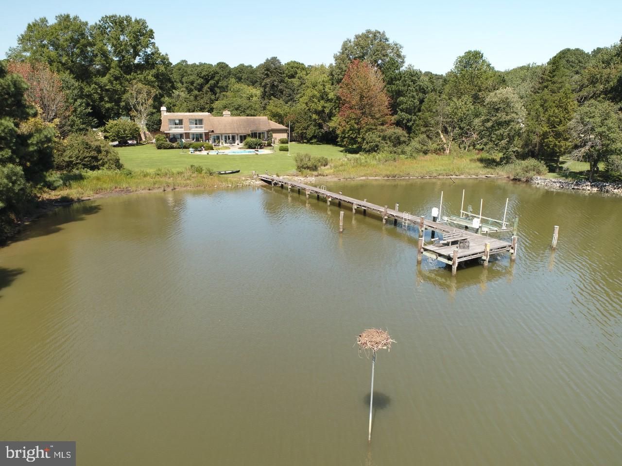 New to the market for the first time in over 14 years! Prime Bailey's Neck property on the Oxford corridor and minutes to all that Easton has to offer. Beautiful 5+ acre waterfront and shoreline, long pier with lift, pool, and tennis court are just some of the amenities offered. This home offers a renovated kitchen, large stone fireplace, attached garage, bonus room/study, and so much more! Eastern Shore living at it's best!
First and second floor plans have been added in the MLS documents. The full set of original floor plans is available upon request.