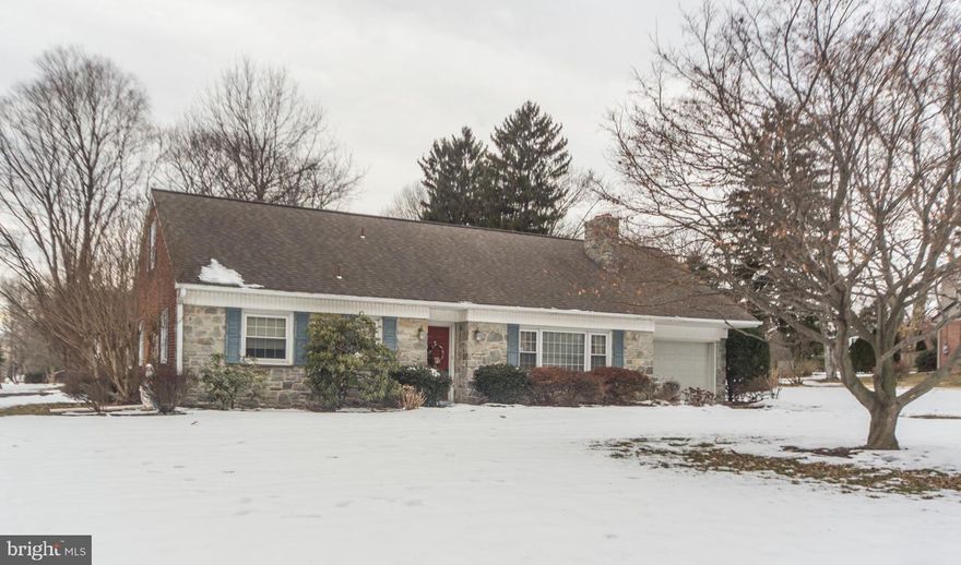 Looking for a 3 BR rancher on a corner lot? This could be your next home. This well maintained home features newer rep. windows, roof, vinyl floor in kitchen, new dishwasher, granite counter on island and more.  Ready to be finished-one attic 15 ft. long and one attic 25 ft. long. Tons of storage.