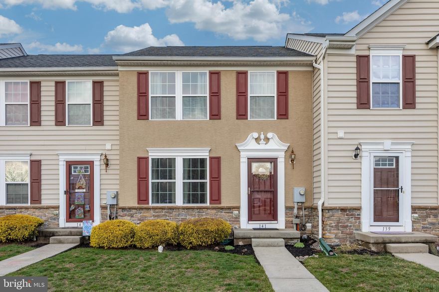 Welcome to 141 Sandpiper Court, a beautifully maintained 3-bedroom, 2.5-bath townhome in the sought-after Windlestrae community of New Hanover Township! This move-in-ready home exudes warmth, style, and modern convenience. Step inside to a bright and inviting living room, where gorgeous luxury plank vinyl flooring extends throughout the main level. A coat closet and a spacious utility closet provide ample storage, keeping everything neat and organized. The heart of the home—the kitchen—boasts elegant maple cabinetry, stylish countertops, a double Kohler sink, a center island, a dishwasher, and a gas range, making meal prep a breeze. The adjoining dining room is perfect for gatherings, with sliding doors leading to a spacious deck, creating an effortless indoor-outdoor flow for entertaining or quiet relaxation. Upstairs, the primary suite is a true retreat, offering enough space for a king-size bed, two generously sized walk-in closets and an ensuite bath designed for luxury. Unwind in the soaking tub, refresh in the oversized stall shower, and enjoy the dual-sink vanity with tile flooring—a spa-like sanctuary in your own home. Two additional well-sized bedrooms share a full hall bath, complete with maple cabinetry, a tiled tub/shower combo, and a linen closet. The finished basement is a fantastic bonus, offering flexible space for a home office, gym, or media room; the surround sound is a great addition! A separate laundry and storage area adds to the home's functionality. Adding even more value—brand new carpeting throughout enhances the fresh, updated feel of this home! Step outside to your spacious, two-level deck with vinyl railing, and an access gate to the yard. This serene tree-lined rear yard setting backs to a walking trail, making it a perfect spot to enjoy your morning coffee or an evening unwind. Additional highlights include a water softener, upgraded sump pump with battery backup, and a complete reverse osmosis system for added comfort and convenience. Situated just minutes from major commuter routes, premium shopping destinations like Philadelphia Premium Outlets and the Target Center, and the charming downtown of Boyertown, this home offers the perfect blend of tranquility and accessibility. Plus, with restaurants galore just a short drive away, you'll love the vibrant local dining scene. This is low-maintenance living at its finest—a home you’ll truly love to call your own!