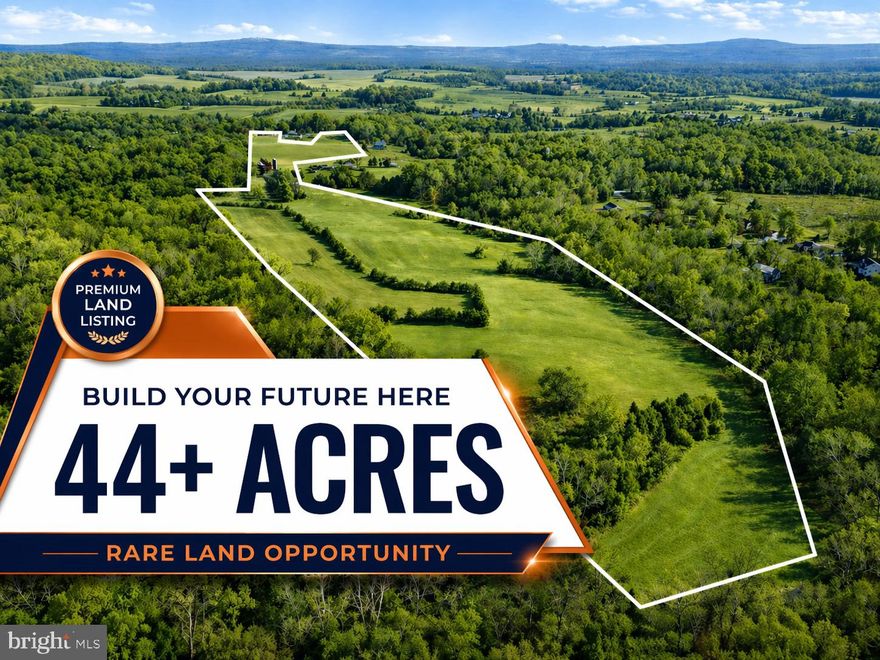 Price Improved! 44+ breathtaking acres in Rapidan, Culpeper County with open pasture, wooded privacy, scenic rolling land, and agricultural potential that captures the beauty of Central Virginia. This rare offering features potential building sites and endless possibilities for a custom home, private estate, farmette, horse property, or recreational retreat. Enjoy wide-open space, peaceful views, abundant wildlife, and the perfect balance of cleared land and wooded privacy. Ideal for equestrian use, hobby farming, hunting, outdoor recreation, or creating the private rural lifestyle buyers are searching for. Soil study and new survey available. With a versatile mix of usable land and natural beauty, this property offers the flexibility, privacy, and setting that make large acreage tracts like this increasingly hard to find. Convenient to Culpeper, Madison, and Orange.