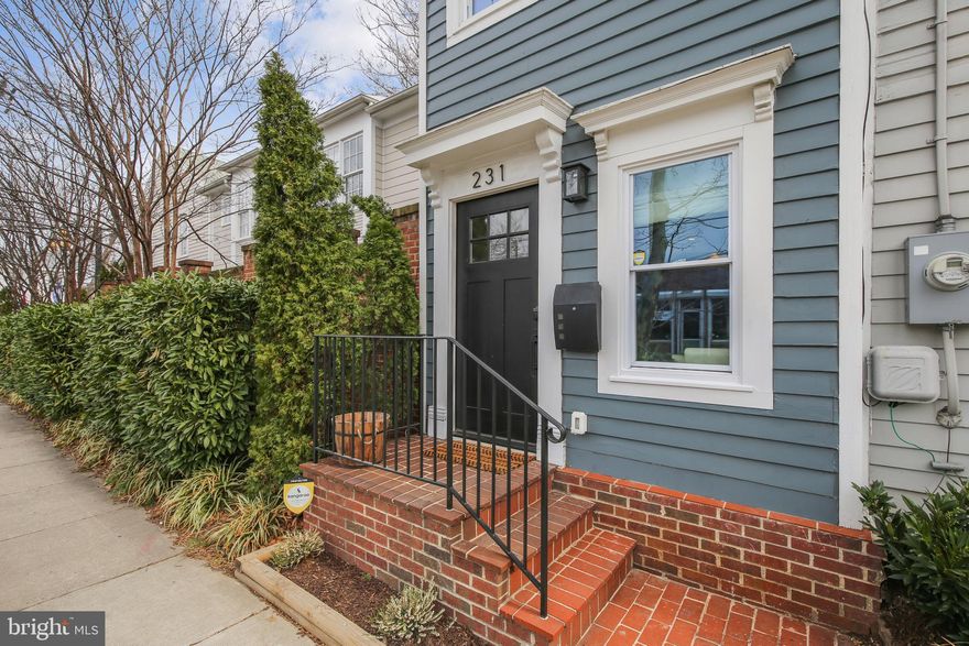 Centrally located in Old Town, this 'condo' rowhome has it all! This 2 bedroom 1.5 bath rowhome lives on two levels plus a loft which is perfect for home office. This rare find is an entertainer's dream with an open floor plan, hardwood floors throughout, a loft space in the primary bedroom, and a fully fenced-in outdoor patio with a storage shed. The open concept kitchen has quartz countertops, white cabinetry, a chic new backsplash, and new stainless steel brand name appliances. The low HOA fees of $180 per month covers water, sewage, roofing and landscaping. Gut remodeled in 2020, this 1830s home brings a modern feel to this classic historic home.  Just a 10-minute drive to DCA, and a short walk from King Street, restaurants, two metro stations, and dog parks, this property is central to all of your needs.