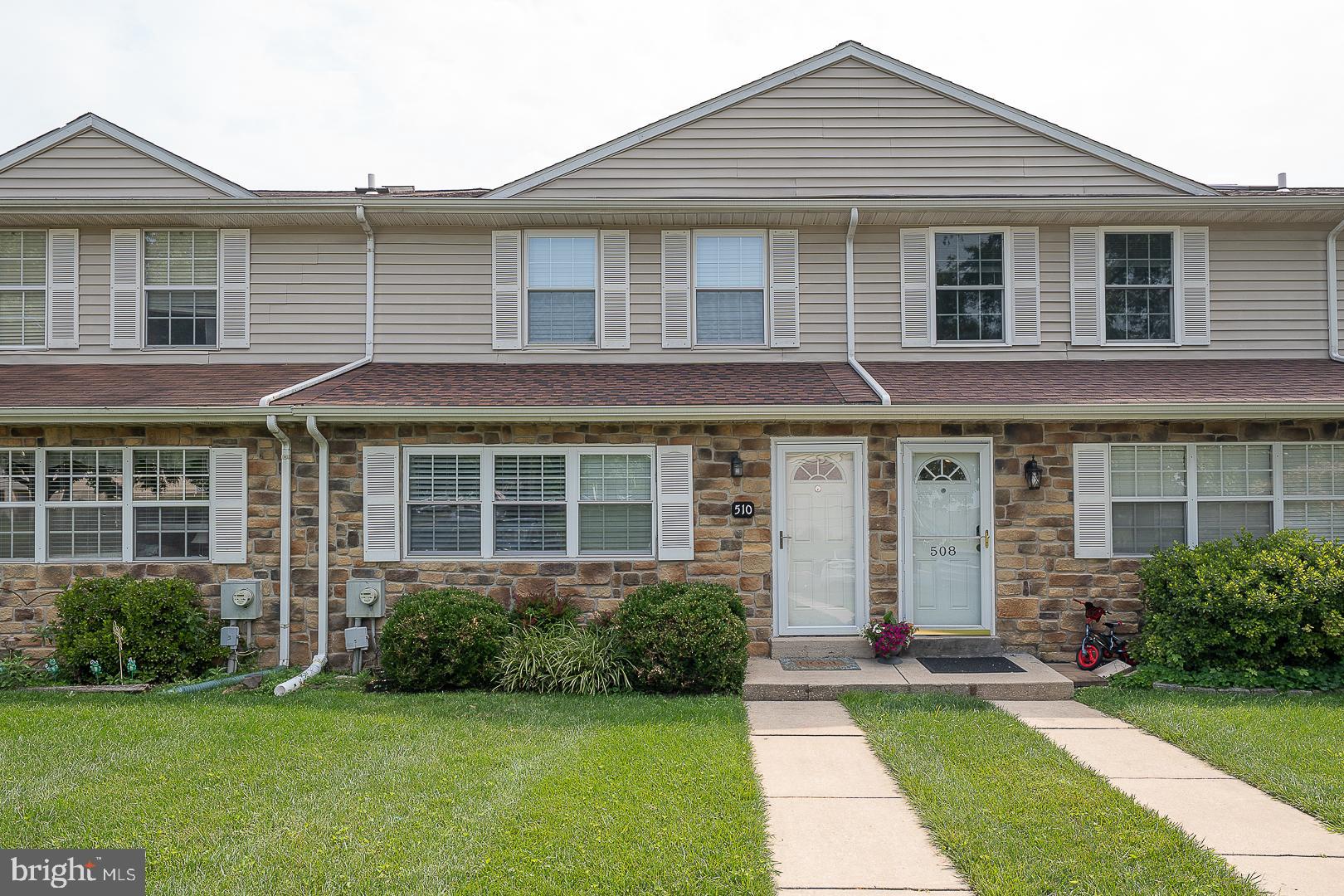 Welcome to 510 Lancaster Court, a move-in-ready Townhome in the sought-after Beaver Run Knoll community. This 3-bedroom, 2.5-bath home features bright, Open Living Spaces. As you enter, the spacious Living Room features recessed lighting, large coat closet and Hardwood floors which continue throughout the Main level. The Dining area flows seamlessly right into the Kitchen, making everyday living simple. A convenient Half-bath and Laundry room complete the 1st Floor. Upstairs, you’ll find 3 comfortably sized Bedrooms, each having ample closet space. The Primary Suite includes a generously sized Walk-in Closet and updated in 2019 a Private bath, featuring a beautifully Tiled shower, a Glass panel shower door, and other amenities to complete the Owner’s Suite. A 2nd full Hall Bathroom, updated in 2021, also has a skylight and serves the additional Bedrooms. The Finished Walkout Lower Level is filled with sunlight and adds even more living space for a Family Room, Playroom, Gym, Home Office, or whatever meets your needs! The unfinished part of the basement provides plenty of extra Storage or can be finished to add additional Living space and is already plumbed for a future Half Bathroom. End your day by exiting the Slider doors in the Walkout basement and relax on your private paver patio with plenty of outdoor space for entertaining. This home also offers, newer Windows, a newer HVAC installed in 2018, 2022 Roof and Electric Hot Water Heater, plus the Air Ducts were professionally cleaned in 2023. Don’t forget the community perks which Beaver Run Knoll offers: Outdoor Pool, Kiddie Pool, Clubhouse, Dog Park, multiple Playgrounds, sidewalks for morning or evening strolls, and so much more! This home is also close to the borough of Downingtown, local restaurants, Downingtown Train Line, and all the major Routes 100, 113, 30, and 202 are just minutes away. Don’t miss your opportunity to own this fabulous home!