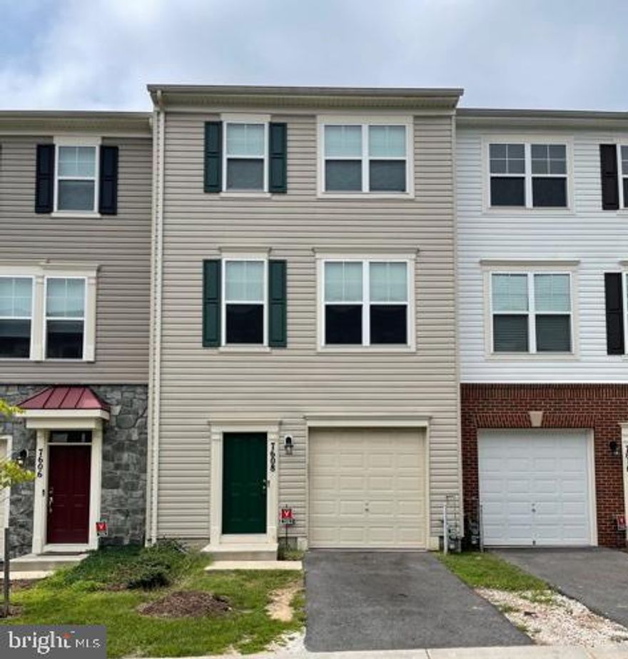 Almost brand new Townhouse 3 bedroom, 2 full and 2 half baths.  Gourmet kitchen with upgraded stainless steel appliances, granite,  large kitchen Island, pantry and open floor plan into living room.  Lower level offers family room and half bath.   3 Nice size bedrooms on the upper level with washer/dryer combo.  Pets case by case.  Easy commute of 100 to Ft. Meade & Route 97.