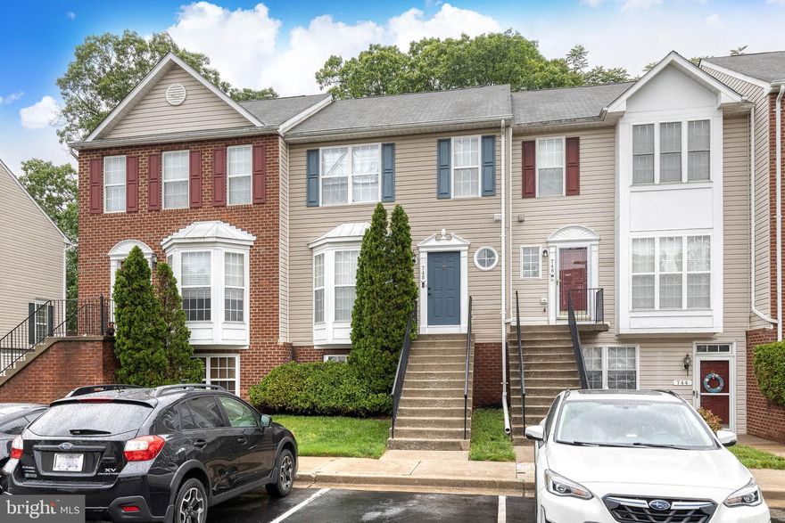 Welcome to Heather Stone Loop, nestled in the highly sought-after, gated Crain Summit community of Glen Burnie. This beautifully maintained 3-bedroom, 2.5-bath home is updated, move-in ready, and waiting for you to make it your own.  As you enter the main level, you'll be greeted by stylish LVP flooring and a bright bay window that floods the space with natural light. The open layout between the living room and kitchen creates an inviting atmosphere, perfect for entertaining. The kitchen is a chef’s dream with abundant cabinet and counter space, plus a spacious dining area ideal for family meals or hosting holiday gatherings. Off the kitchen, a sliding door leads to the deck, perfect for summer barbecues or sipping your morning coffee while enjoying the lush surroundings.  Upstairs, you'll find two generously sized bedrooms that share a full hall bath, as well as a peaceful primary suite with ample closet space and a private bath for your comfort. The home also comes with an assigned parking space and plenty of guest parking for visitors.  Conveniently located near Ft. Meade and major commuter routes, this home offers the perfect blend of comfort and convenience.