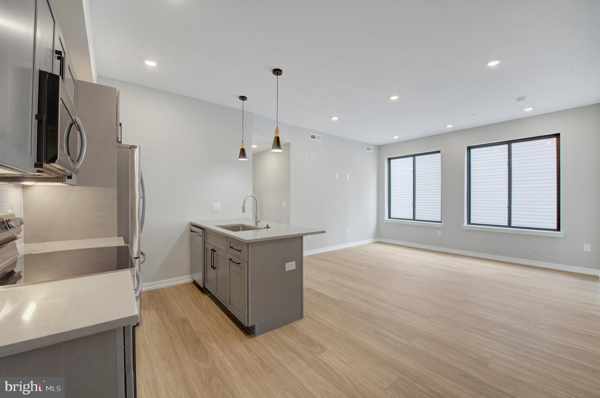 Welcome to 1205 S. 15th St, nestled in the heart of Newbold! This brand new construction building is home to fifteen luxury units featuring top of the line finishes. This unit offers everything you could desire in a city apartment and can be moved into June 1. This 1100 SF unit features a spacious, open living room with huge windows and lovely natural light, a kitchen with quartz countertops and stainless steel appliances, three beautiful bathrooms, three spacious bedrooms, hardwood floors and an in unit washer/dryer. The building is located nearby the bustling Washington Ave corridor and within walking distance to Sprouts Organic Market, Target, the Broad Street Line, Passyunk Ave, Center City and much more!