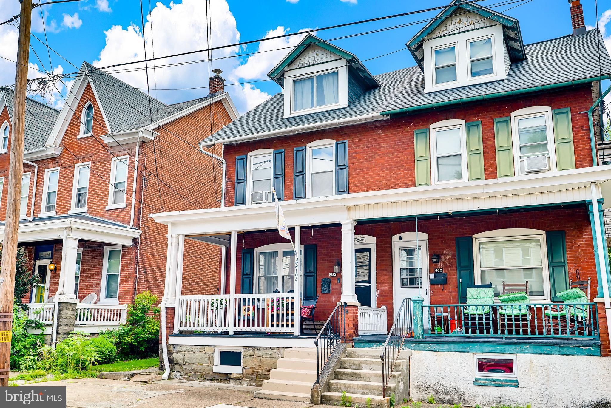 Welcome to 472 N Evans St—a spacious, move-in ready twin in the heart of Pottstown with 4 bedrooms, 1.5 baths, and over 1,500 square feet of inviting living space. From the moment you arrive, the classic red-brick exterior, covered front porch, and crisp curb appeal set the tone for what’s inside.
The main level welcomes you with new laminate flooring throughout and a living room filled with light, anchored by a decorative faux fireplace and cozy mantel. There’s a warm, stylish vibe throughout, with fresh paint, updated lighting, and a 4th bedroom.
The kitchen and bath feature easy-to-maintain vinyl flooring, and upstairs, you’ll find all four bedrooms thoughtfully updated, including a ceiling fan in the second bedroom. The full bath has been recently remodeled for a fresh, clean feel.
Enjoy the peace of mind that comes with big-ticket updates already taken care of—a new roof (2020), new gas furnace (2019), and new gas hot water heater (2019). Outside, you’ll love spending time under the covered rear patio—ideal for relaxing evenings, barbecues, or quiet mornings with coffee. The flat backyard is fully fenced and leads to a detached 1-car garage and large storage shed—perfect for tools, bikes, or weekend projects.
Located close to local restaurants, Route 422, and the Pottstown Transportation Station, this home offers both comfort and convenience with easy access to all the essentials.
This one has all the pieces in place—style, updates, outdoor space, and location. Don’t miss your chance to see it in person. Schedule your showing today!