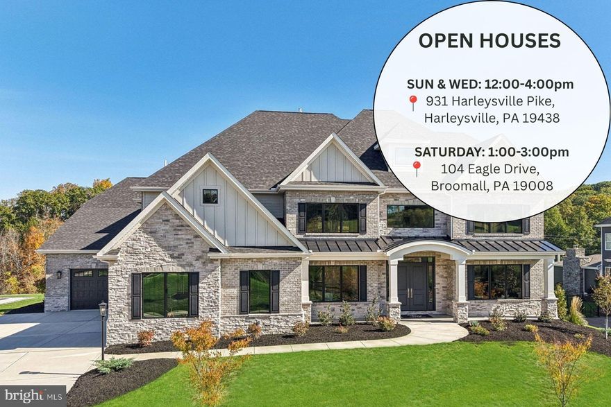 Oakwood by Eddy Homes – A Once-in-a-Lifetime Opportunity

Set within the coveted Unionville–Chadds Ford School District—just minutes from the everyday conveniences you desire, this custom home sits on a 3.2-acre private estate offering both serenity and accessibility.

Step into this luxurious custom home through a grand foyer with soaring ceilings, leading to a great room featuring a majestic stone fireplace & expansive window wall that frames breathtaking views of your 3.2-acre estate. Entertain in style with a formal dining room and private study, while the chef’s kitchen, a masterpiece of design, dazzles with dual 10’ islands, quartz countertops, butler’s pantry & upscale finishes that elevate everyday living.

Owner’s suite is an unparalleled retreat, offering a private balcony, 2 oversized closets & spa-inspired bathroom with premium design. Upstairs secondary bedrooms are thoughtfully designed with ample closet space. A 3-car side-entry garage and spacious mudroom ensure everyday convenience.

The basement boasts bath & a theater room, with direct access to the outdoors. Step outside to an expansive deck and wooded backdrop—perfect for both quiet mornings and lively gatherings.

Located just minutes from West Chester and Concordville, enjoy boutique shopping, top-rated dining, and year-round community events. With easy access to Route 202 and I-95, you’re a quick drive to Wilmington, DE, and only 30 miles from Center City Philadelphia. Nearby attractions include Longwood Gardens, local wineries, and premier golf courses.

Don’t miss this extraordinary opportunity. Schedule your private site tour today and claim your dream before it’s gone! This is your last chance to own a custom Eddy Home in Oakwood—where exclusivity meets natural beauty.