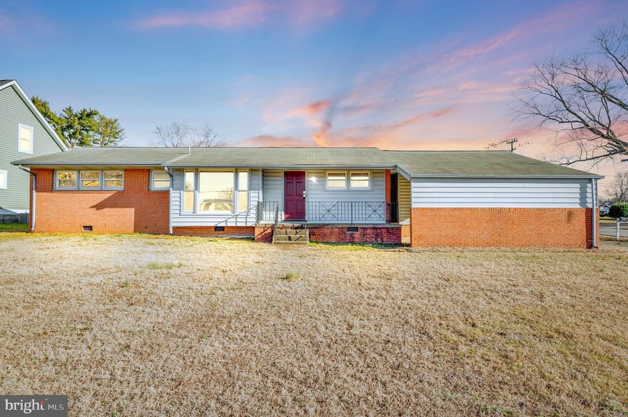 Nestled on a generous 1/2 acre level corner lot, this mostly brick ranch home exudes charm and practicality. It offers a harmonious blend of comfort, functionality, and classic appeal, making it an ideal choice for hobbyists and those seeking a convenient living space.

Large Eat-In Kitchen: At the heart of the home is the spacious eat-in kitchen, equipped with all appliances and designed for both functionality and style. It's the perfect setting for meals, casual dining, and entertaining guests. The kitchen flows seamlessly into the living areas, creating an open and inviting atmosphere.

The primary bedroom is a haven of relaxation, featuring a full bath for privacy and convenience. Its layout ensures a comfortable and restful space to unwind at the end of the day.  Second and Third Bedrooms: The additional two bedrooms are well-sized and share a full bath located in the hallway. This arrangement is perfect for occupants or guests.

Hardwood Floors: Throughout the home, you'll find beautiful hardwood floors that add warmth and elegance to every room. These floors are durable, easy to maintain, and complement the home's timeless design.

Detached Over-sized Workshop: A standout feature of this property is the detached over-sized workshop, boasting a substantial 1177 square feet of space. Equipped with forced air heating and its own electric panel box. This workshop was previously a fully functioning carpentry shop, making it perfect for various hobbies or professional use. Whether it's woodworking, crafting, or simply needing extra storage, this space is versatile and ready to accommodate your needs.

One-Car Garage: Conveniently located beside the workshop, the one-car garage offers additional storage or parking space, ensuring your vehicles and tools are safely housed.