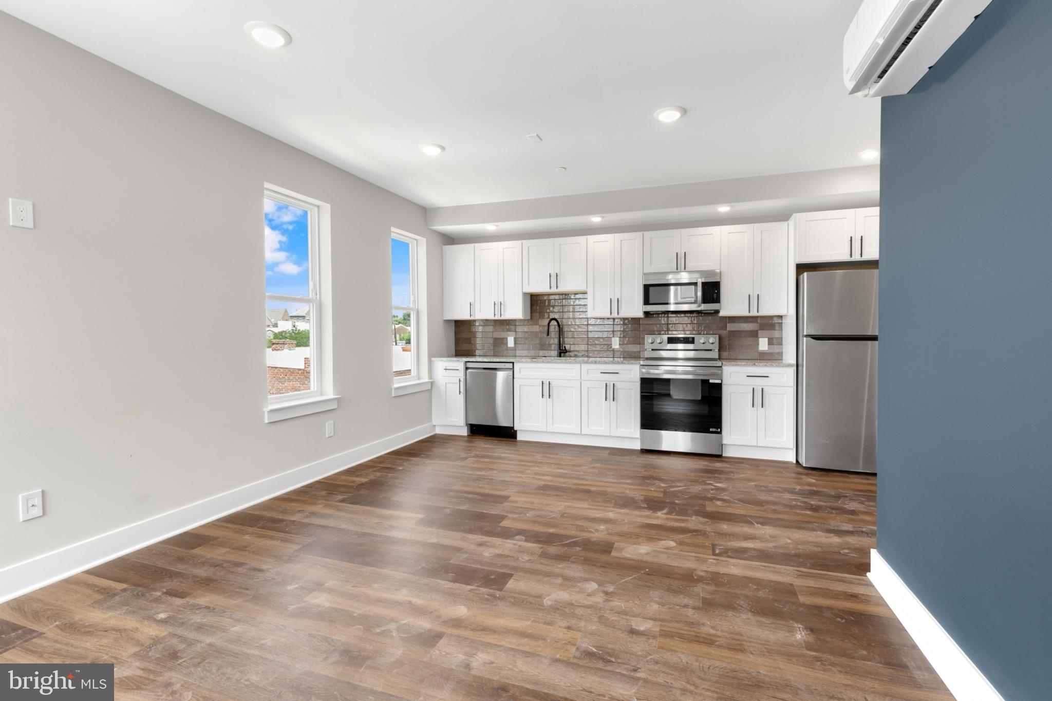 Available NOW | Leasing Special: 1 month FREE on a 13-month lease or 1.5 months FREE on 15-month lease! Gross rent is $1,925/month; net effective rent for a 13-month lease is $1,777/month & net effective rent for a 15-month lease is $1,699/month.
Welcome to Quaker City Flats, a new construction rental community in East Kensington offering 32 modern units designed for those who seek a contemporary, pet-friendly lifestyle. Each unit is a masterpiece, boasting open floor plans, wood floors, and large windows that flood the space with light. The kitchens are equipped with white shaker cabinets, stylish tile backsplashes, and top-of-the-line stainless steel appliances. Luxurious bathrooms feature granite-topped vanities and subway tiled bathtub/shower combos. Convenience is at your fingertips with mini-split A/C systems and in-unit laundry. Our professionally managed building offers amenities including a main lobby and secure package room to ensure peace of mind. An elevator and two stairwells ensure easy access throughout the building. The shared roof deck offers city views, creating an ideal space for relaxation and entertainment. Limited parking is available, with three dedicated spots at the rear of the building for an additional fee. Experience the thrill of modern luxury and convenience in the heart of urban living. Schedule a tour today to discover your new home at Quaker City Flats!
Lease Terms:
Generally, first month, last month, and one month security deposit due at, or prior to, lease signing. Other terms may be required by Landlord. $55 application fee per applicant. Pets are conditional on owner's approval and may require an additional fee, if accepted. (Generally, $500/dog and $250/cat). 2 pet maximum allowance. Tenants responsible for: electricity, cable/internet, and a $60/month flat water fee. Off-street parking is available for an additional $395/month. Landlord Requirements: Applicants to make 3x the monthly rent in verifiable net income, credit history to be considered (i.e. no active collections), no evictions within the past 4 years, and must have a verifiable rental history with on-time rental payments. Exceptions to this criteria may exist under the law and will be considered.