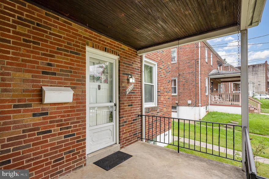 Fantastic Opportunity to own a duplex  in  Gardenville.   Traditionally compact and efficient 1949 all brick townhome that was built to last!! Exceptionally well-maintained by original owner and ready to have new homeowners make some updates. Hardwood floors throughout the main and upper levels, replacement windows, spacious unfinished lower level with walk-up stairs, partially fenced rear yard, covered front porch.  Convenient to everywhere!