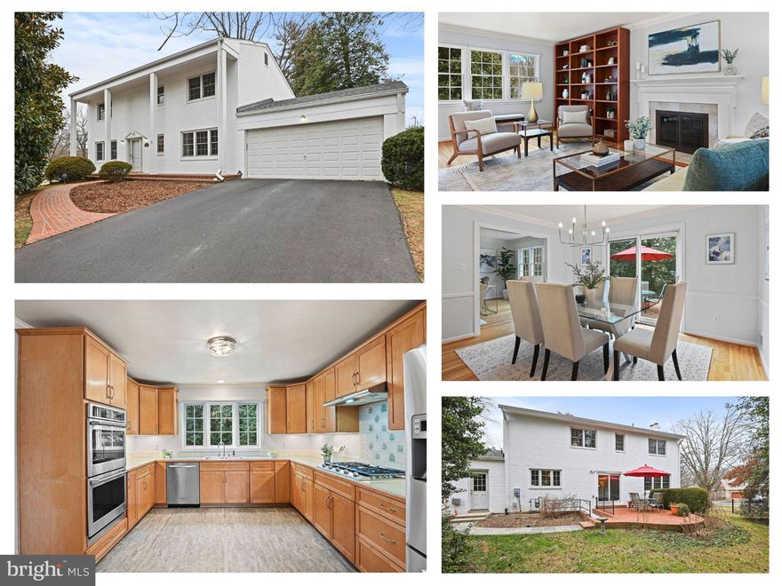 Open Houses:  THURS 1/8/26 @  *3-5pm*

Stately brick 3-level Colonial set on a flat .36-acre lot in an ideal location in desired McLean Hamlet.   A welcoming foyer opens to a large living room featuring a wood-burning fireplace, abundant natural light, and refined moldings. The formal dining room opens to the family room and kitchen, and has sliding glass doors that lead to the backyard.  A spacious eat-in kitchen is equipped with updated lighting, double wall ovens, a five-burner gas cooktop, KitchenAid dishwasher, GE Profile refrigerator, microwave, and generous counter space. IDEA:  Open up walls to redesign the floor plan.  

The main level also includes hardwood floors throughout, crown molding and chair rails, a convenient half bath for guests, and direct access to a deep two-car garage with storage and an additional refrigerator.

The upper level features a serene primary suite with ceiling fan, walk-in closet, and an en-suite bath. Three additional sun-filled bedrooms offer large windows, ceiling fans, and deep closets, complemented by a full hallway bath with a tub and shower combination and an additional walk-in storage closet. 

The fully finished lower level provides an expansive recreation room with a gas fireplace, large windows for abundant natural light, and a mounted television, along with a FULL BATH, and a large utility and laundry room complete with an LG washer and dryer, utility sink, shelving, workshop space, and ample storage. Walk-up access leads directly from the lower level to the fully fenced backyard and patio, ideal for outdoor enjoyment.  IDEA:  Finish off some of the large storage space for a guest room.  

McLean Hamlet is a sought-after, tree-lined community known for its sidewalks, minimal traffic, and welcoming neighborhood feel.  BONUS:  Students enjoy convenient access to a bus stop at Birnam Wood Drive and Elsinore Avenue, optional membership to the McLean Hamlet Swim and Tennis Club with year-round activities for all ages, and proximity to Spring Hill Elementary, parks, and the Spring Hill Recreation Center. Close proximity to Scotts Run Nature Preserve and Great Falls Park.  The location offers easy access to I-495, Route 7, and the Dulles Toll Road, is just two miles from the Silver Line Metro, and only ten minutes from Tysons Corner Center.
