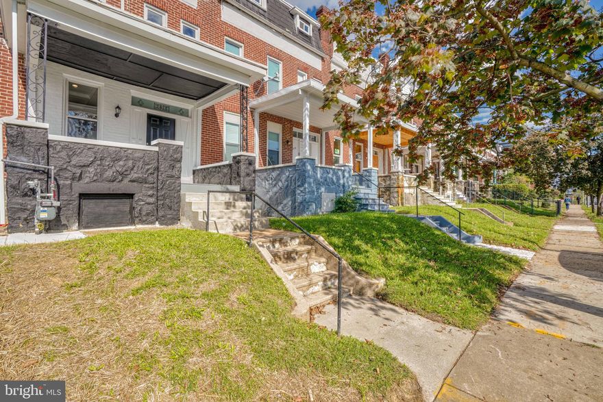 This exceptionally newly renovated , stunning, spectacular, immaculate 5 bedroom 4 full bath 1half bath 4 level home. This is the largest town home in this zip code available. The gracious open floor plan layout is evident upon entering the grand foyer. This home features a large interior and an abundance of open bright space. The amazing gourmet kitchen has designer cabinetry, granite countertops , large island, stainless steel appliances and high end mosaic backsplash. The main level also has Trey ceilings, recessed lighting, ceiling fans, fireplace and hardwood floors throughout the living room, dining room and kitchen. The upper level has 4 bedrooms total with an impressive owner's suite with private full bath and massive walk in closet. There are 3 additional bedrooms and bathrooms to complete the upper level sleeping quarters. Then, you travel downstairs to find the sizable family room and additional bedroom with plush wall-to-wall carpet. This is definitely a luxury designed home conveniently located across the street from the metro Subway station on the main bus line. There are restaurants across the street, and steps away is the Baltimore Zoo (3 blocks over). The list goes on and on -- too much to mention (same contractor as LOYOLA NORTHWAY homes).