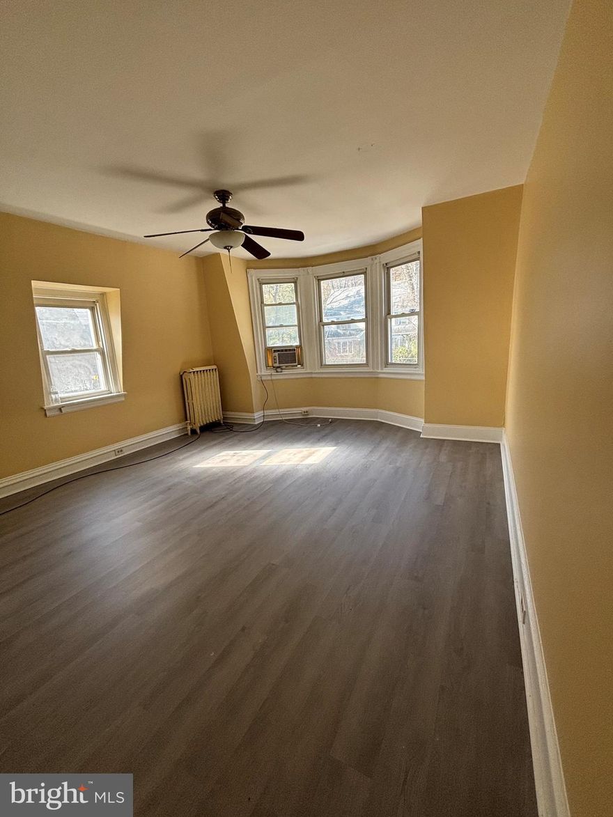 Spacious Studio Apartment on 3dr floor. Features include plenty of windows, tall ceilings, freshly painted and new flooring. Rent includes Heat, Water, Sewer, and Trash. Sorry No Pets , No Smoking