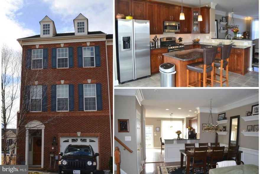 UPGRADED TO THE MAX!End unit w/3 fin levels!Main fl:FR w/walk-out,2nd fl:open plan w/high-end KTw/island,granite,ceramic flrs,tumbled marble backsplash & SS apps inc. gas range,breakfast nook,1/2 BA, DR & LR w/HW flrs &cozy gas FP,3rd fl:deluxe master suite & 2 addtl BDRMS & BA.Whole hse wireless,surround sound,moldings & MORE!!!