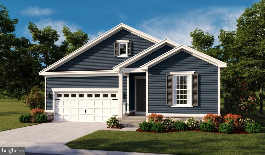 Looking for a ranch style floor plan? Put the Arlington at the top of your list! This smartly designed home offers a generous open great room, dining room and kitchen, two bedrooms with a shared bath, and a separate primary suite with private bath and walk-in closet. Conveniences like the mudroom, laundry room. Gourmet Kitchen and Deluxe Bath