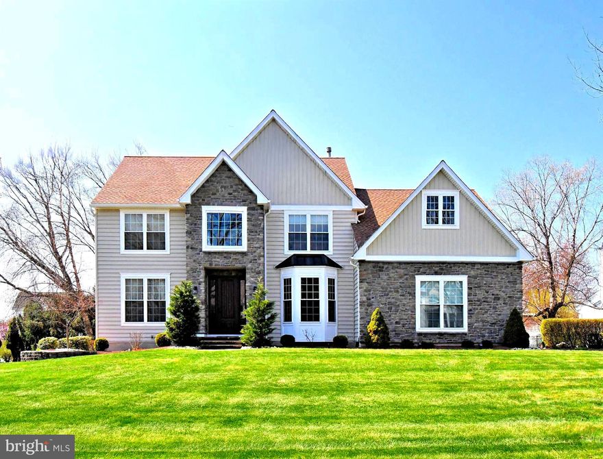 ***Open Houses All Weekend Starting Friday April 10 4:00pm for Your Ease of Viewing*** Welcome home to this spectacular house and property in one of Richboro's most sought after communities, Northampton Crossing. Offered as part of our Luxury Collection, it has been impeccably maintained and continuously improved and updated with loving care and the highest standards by the original owners. Now, this beautifully appointed home awaits it's next lucky owner. The house and grounds are in mint, move-in, turnkey condition, and comes with a home warranty for extra added buyer confidence. Featuring four bedrooms, 2 full and 2 half baths, fully finished lower level totaling over 4,000 square feet of finished space for your best lifestyle enjoyment and spacious living.  The moment you arrive and traverse the brick paver front walkway you'll notice and appreciate the beautiful stone accented front elevation that is pleasing to the eye. Step inside to gorgeous hardwood floors, soaring two story foyer adorned with gleaming white classic  picture frame wainscoting and classic double turned staircase. To the right is a spacious home office/library with triple bay window. To the left is your formal dining room w/ impressive crown and chair rail moldings, flowing into the adjoining  living room. This ideal layout offers seating for 30+ in a straight line for holiday and entertainment gatherings of all sorts. The gourmet kitchen features stainless appliances, granite counters, beautiful tile backsplash, center island, breakfast room and sliding door passage to a huge 12' x 26'maintenance free deck with auto retractable awning. A two story family room with elegant wood burning fireplace, well appointed laundry room and powder room complete the main floor. The upper level boasts a giant Primary Suite/ Sitting Room, volume ceilings, his and hers walk-in closets. The luxurious Primary Bath features a gorgeous oversized fully tiled shower, Jacuzzi jetted tub and beautiful cabinetry. Three bright and airy bedrooms with generously sized closets  and hall bath complete the upper level. The lower level features great finished entertainment/play space, half bath, large storage, Bilco door egress. Outdoors, the grounds are immaculate and feature a wonderful and tranquil Weeping Willow tree, rarely seen in this area, as well as multiple beautiful Silver Birch trees. The list of upgrades and improvements is too extensive to list here, with all the important items taken care of for you, including new roof, newer exterior stone, siding , gutters, downspouts, Azek trim, Okna windows and doors throughout. Updated kitchen, baths, HVAC w/ Smart Thermostat and much more.  Additional outstanding features include two car garage, an expanded driveway, backup generator, security system, ample recessed lights throughout just to name a few. Prime location just a short walk or bike ride to Tyler State Park, CR South High School, minutes to Richboro and Newtown Boro, in the heart of the Council Rock School District. One visit to this home and you will never want to leave. Here is your chance to make it yours today!