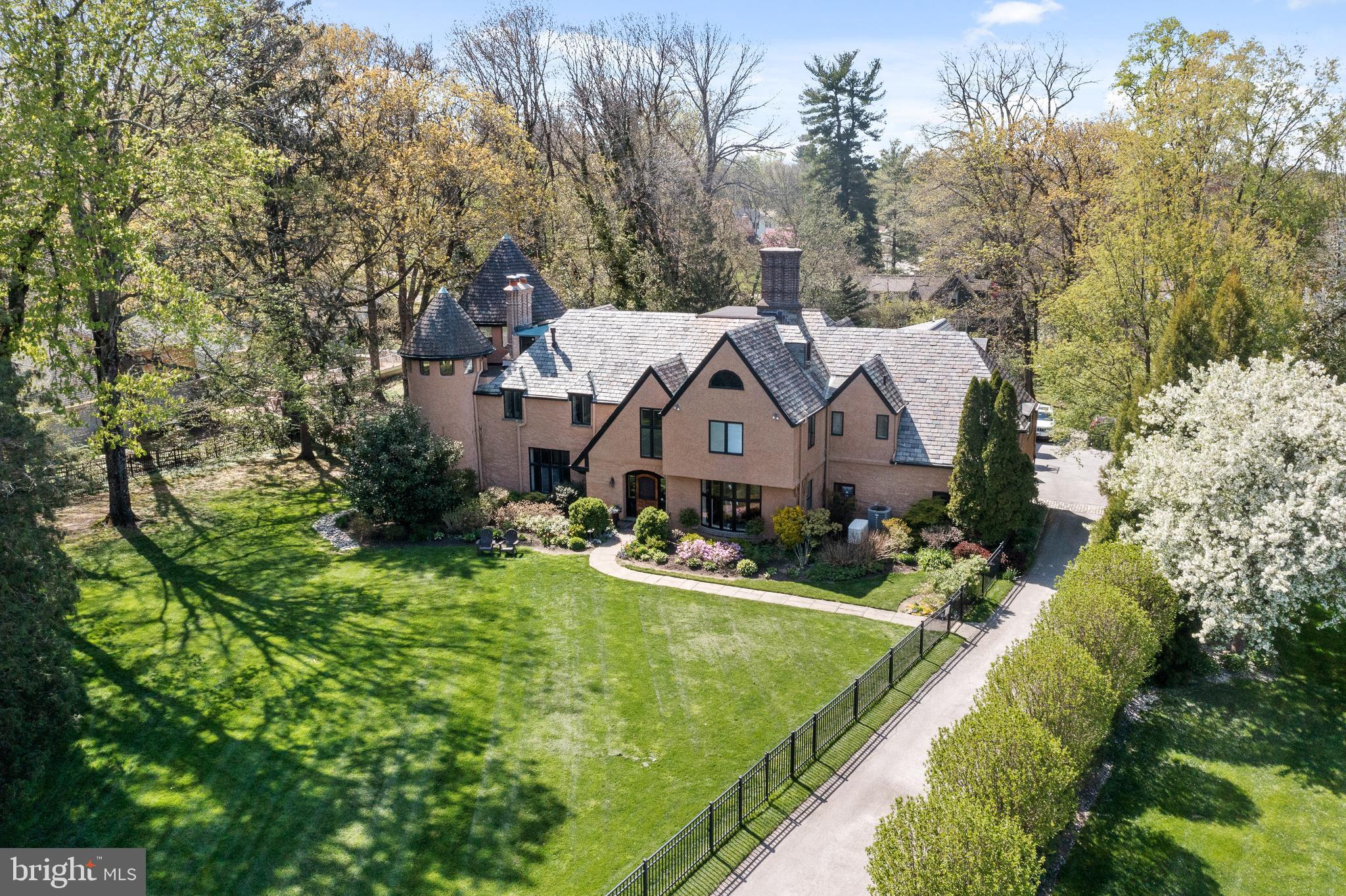 This impeccably renovated and maintained estate home sits on a lovely large flat lot at the end of quiet, sought-after cul-de-sac street. This is truly a coveted prime Northside Lower Merion location making this home incomparable in every way. This Seller worked closely Dave Stimmel from Stimmel Design Group to renovate and substantially expand this home to accommodate a busy growing family while enhancing the past glory of this beautiful home. The transitional open floor plan is wonderful for entertaining and family life. The large chef's kitchen is the perfect spot to gather and enjoy food, friends and family. The large dining room features a beautiful stone wall and a bay window looking out to the large flat front yard. The expansive living room has views of the front and the pool area and shares a double-sided fireplace with the stunning turrets, yes turrets, you will find a gorgeous custom bar and sitting area with an outside entrance to the pool area. And wait until you see the primary suite. Extraordinary! This home has everything you could want and more and did I mention it’s located at the end of a very quiet cul-de-sac with a large flat front yard and a large flat back yard. Moreno Road is a truly coveted location enjoying the quiet of a cul-de-sac but is extremely convenient to Philadelphia, King of Prussia, Rt. 76, Rt. 476 and beyond. A leisurely stroll into Ardmore allows you to enjoy the shopping, fantastic dinner options, The Farmers Market, and yet return to your private oasis within minutes. This property offers a rare ownership opportunity in Wynnewood offering privacy but easy access to all the attractions, conveniences, and beauty of the Main Line and Philadelphia. I would love to show you all the many special features this home has to offer!