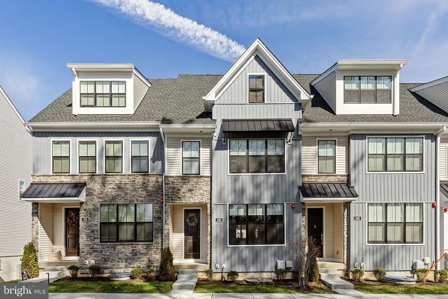 Welcome to West Chester Crossing and this beautifully crafted, two-year old, pristine Toll Brothers’ Banbury Newhaven model home inclusive of many upgrades and occupying a unique location on the development overlooking the nature preserve.  The warm, open concept living room and dining room is filled with natural light, high ceilings and upgraded hardwood floors.   Designed to a chef’s delight and great for prepping meals; the kitchen consists of upper and lower cabinetry, an extended island, stainless steel appliances, quartz countertops, tile backsplash, and recessed and under-cabinet lighting.  Round off the main level with a powder room, pantry with custom shelving and large deck for eating al fresco with friends and family.  Head upstairs to the master bedroom and en-suite bathroom with large glass shower and double vanity, custom closet and window treatment. Two additional bedrooms with ample closets, hallway laundry and full bath with double vanity are also included on this level.  The finished lower level has a fourth bedroom with luxury vinyl flooring, a three-piece bath and two-car garage parking.  Want more?  Enjoy low fees and a low maintenance lifestyle with a community to maintain the grounds.  Access to walking trails, dog parks, and a fire pit with seating area to meet up with neighbors is an added bonus.  Not to mention being conveniently located within walking distance of shopping, restaurants, bars, cafes and much more located in the borough of West Chester.  Longwood Gardens, and Valley Forge National Park are a short drive away and with easy access to Regional Rail, Amtrak and Routes like 322 and 202, your commute will be a dream. Come and see all that 348 Star Tavern Ln has to offer.   Make your appointment today!