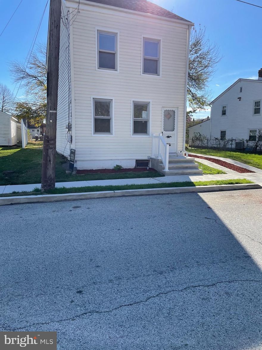 Crum Lynn single- Move right to beatifically renovated house. This place has potentially 4 bedrooms or 3 bedrooms &. office/ reading room,. 2 full bathrooms. Formal living room, dining room and a large brand new open eat in kitchen. All rooms have new floors, new carpeting, and are freshly painted. All the the windows have been replaced, there is a new electrical service, 60% new wiring thru out the house.  Sidewalk , steps, 2 car driveway. are all new. The outside of this house features a supersized yard, completely fenced in the rear and side, a large cement patio.